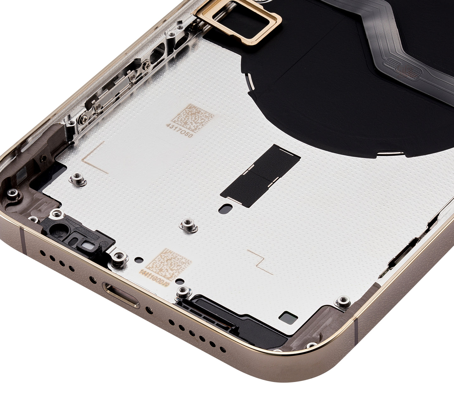 Back Housing W/ Small Parts For iPhone 12 Pro Max (US Version) (Aftermarket Plus) (Gold)