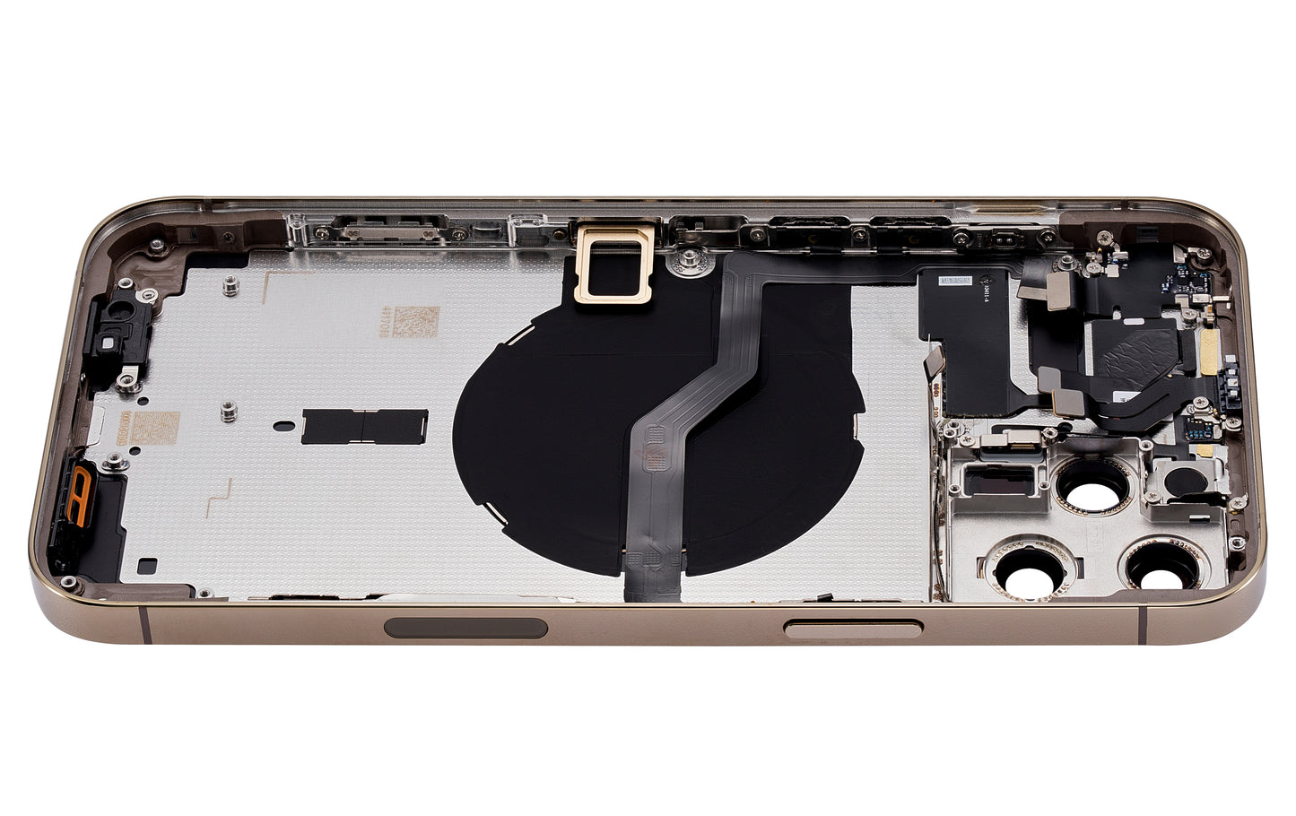 Back Housing W/ Small Parts For iPhone 12 Pro Max (US Version) (Aftermarket Plus) (Gold)