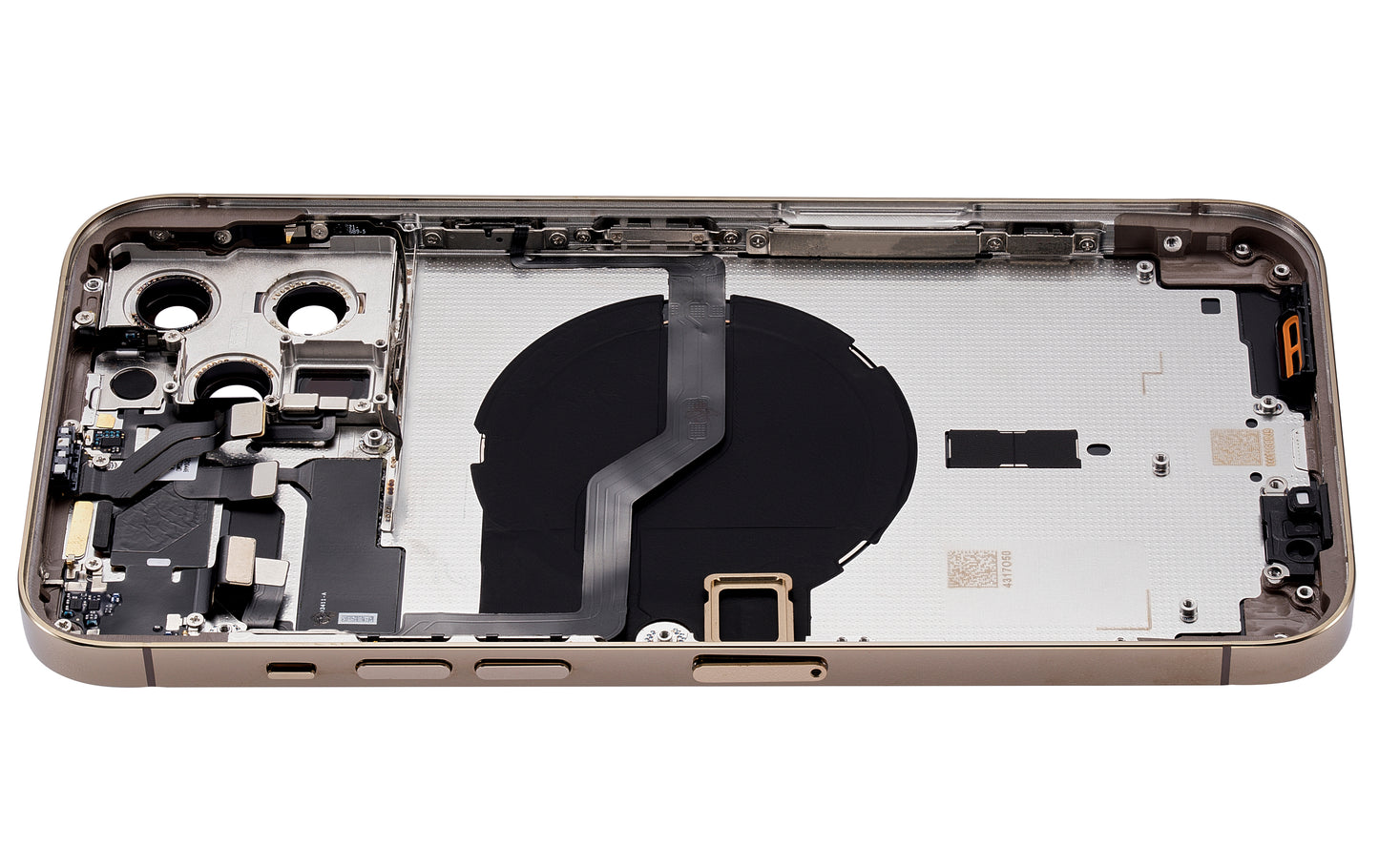 Back Housing W/ Small Parts For iPhone 12 Pro Max (US Version) (Aftermarket Plus) (Gold)