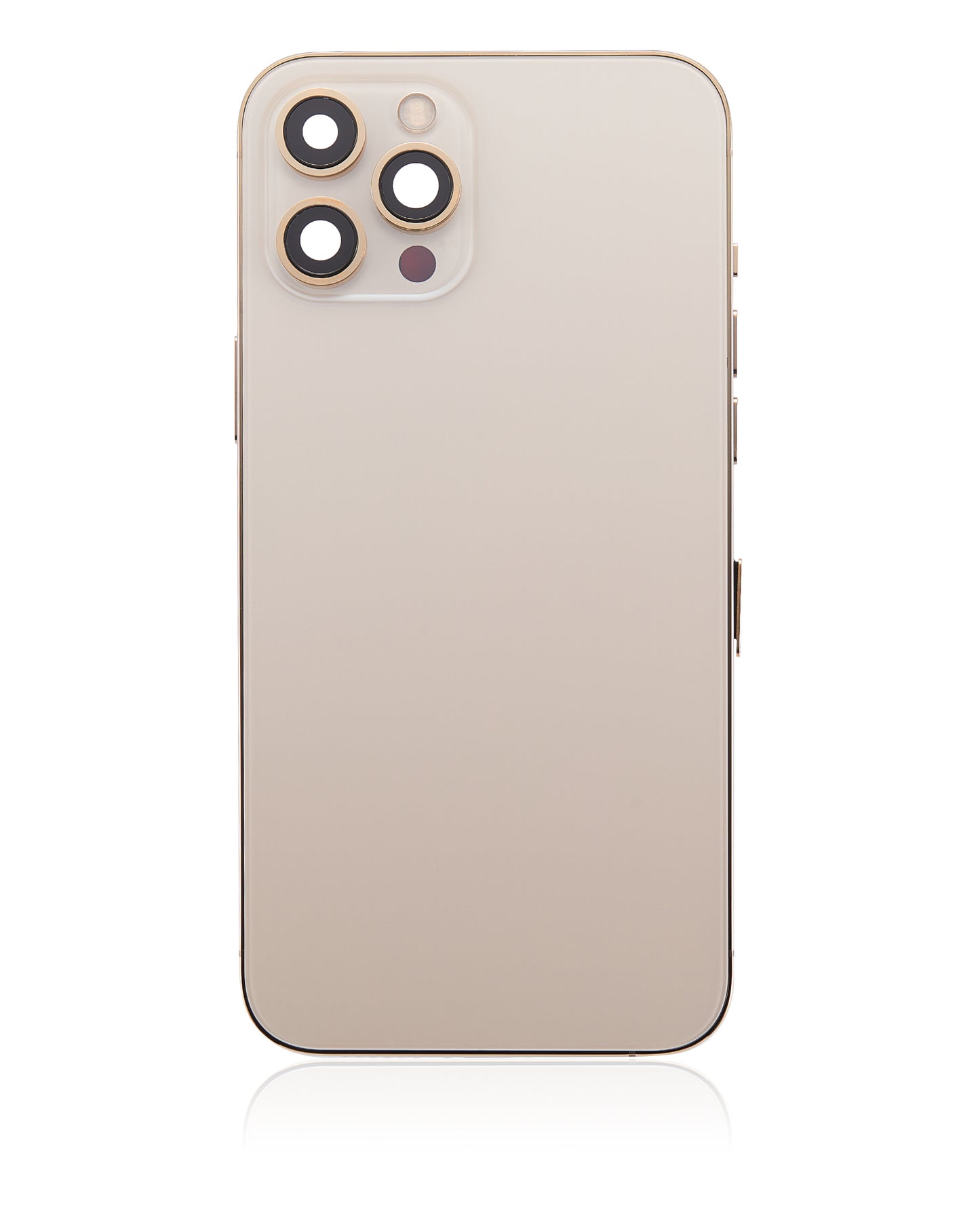 Back Housing W/ Small Parts For iPhone 12 Pro Max (US Version) (Aftermarket Plus) (Gold)