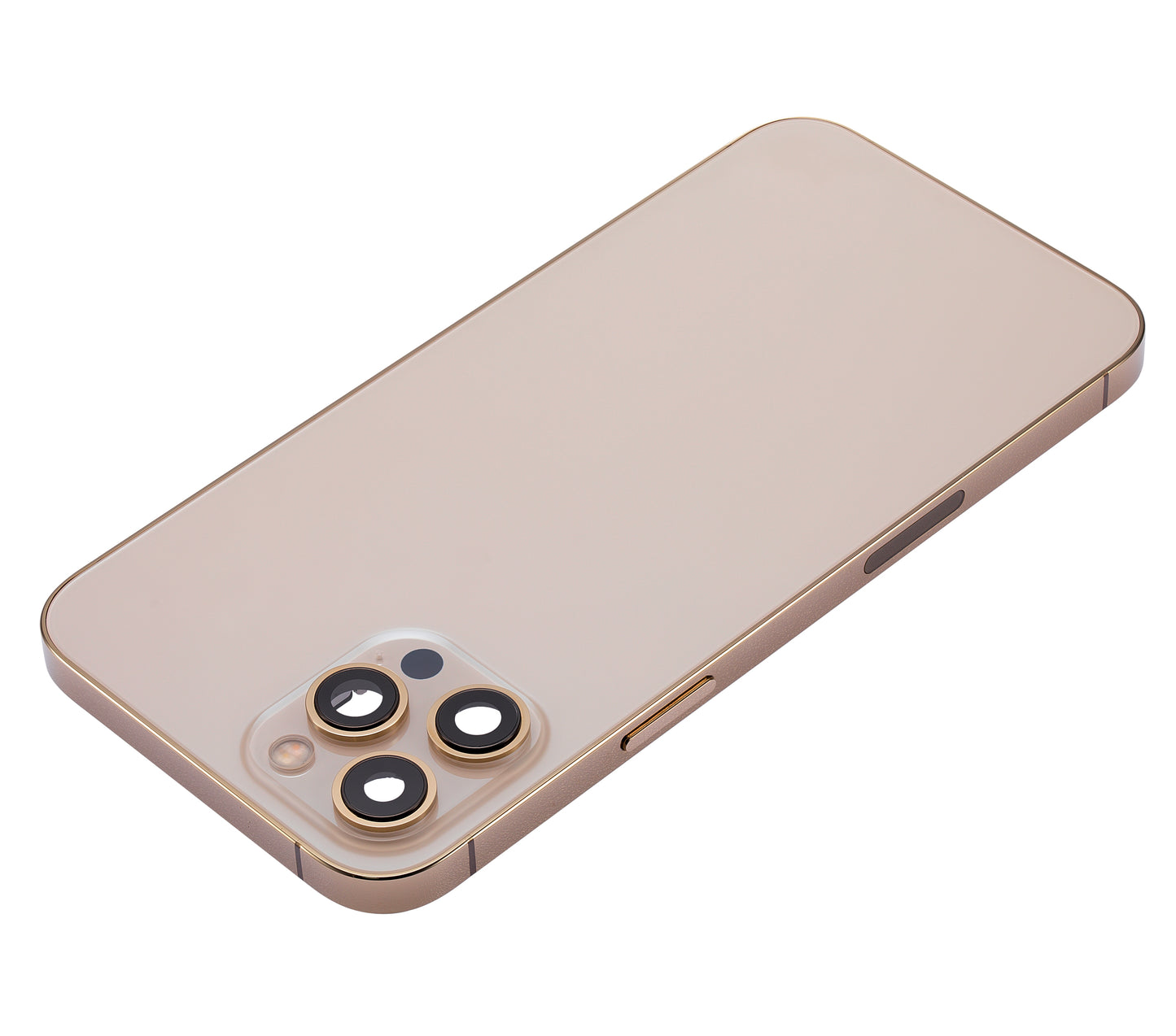 Back Housing W/ Small Parts For iPhone 12 Pro Max (US Version) (Aftermarket Plus) (Gold)