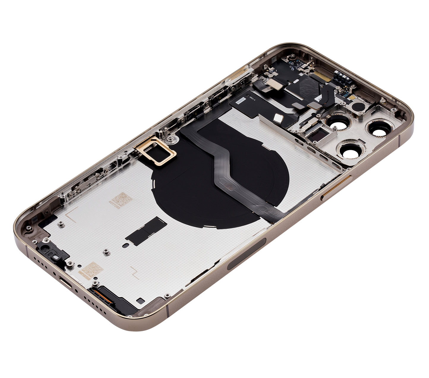 Back Housing W/ Small Parts For iPhone 12 Pro Max (US Version) (Aftermarket Plus) (Gold)