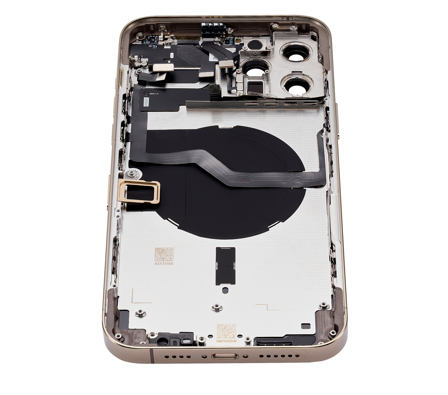 Back Housing W/ Small Parts For iPhone 12 Pro Max (US Version) (Aftermarket Plus) (Gold)
