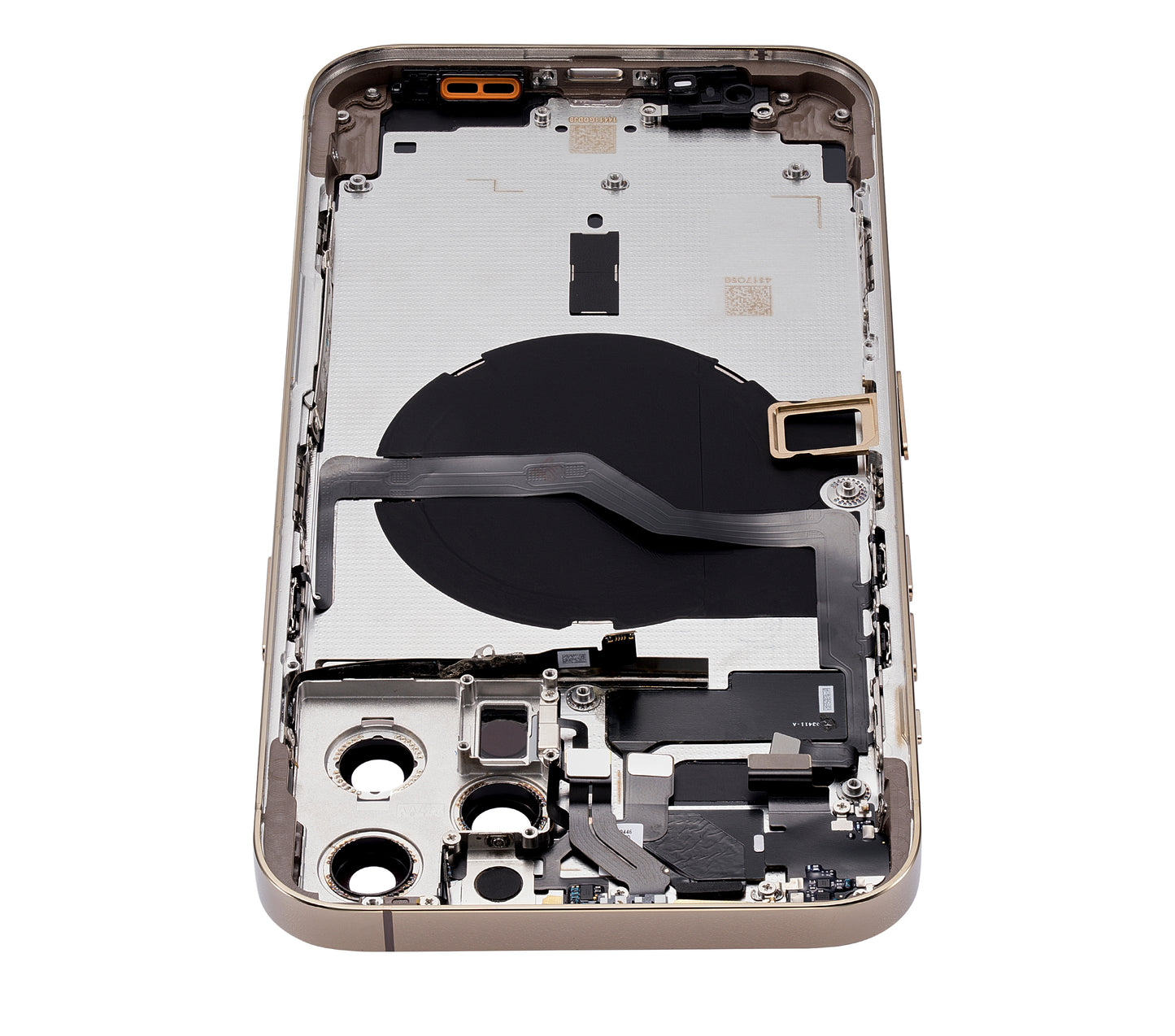 Back Housing W/ Small Parts For iPhone 12 Pro Max (US Version) (Aftermarket Plus) (Gold)