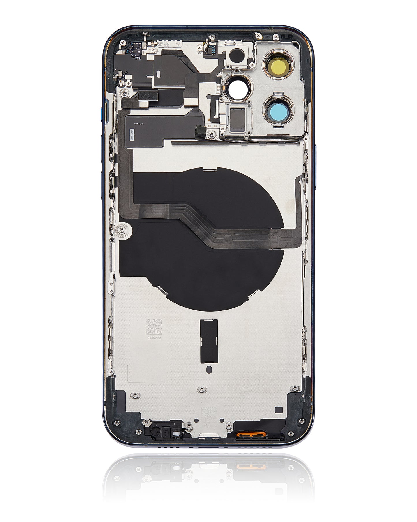 Back Housing W/ Small Parts For iPhone 12 Pro Max (US Version) (Aftermarket Plus) (Pacific Blue)