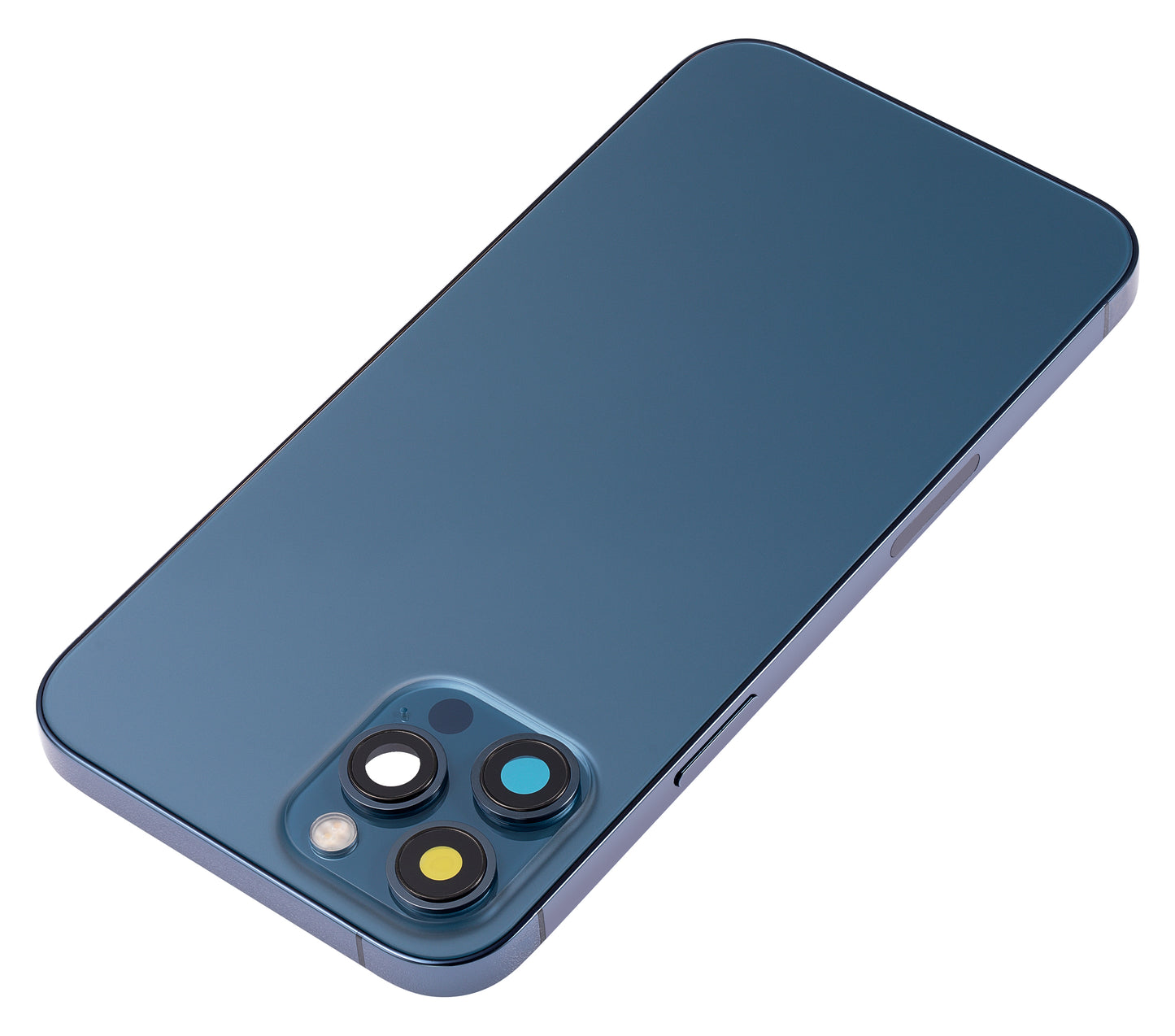 Back Housing W/ Small Parts For iPhone 12 Pro Max (US Version) (Aftermarket Plus) (Pacific Blue)