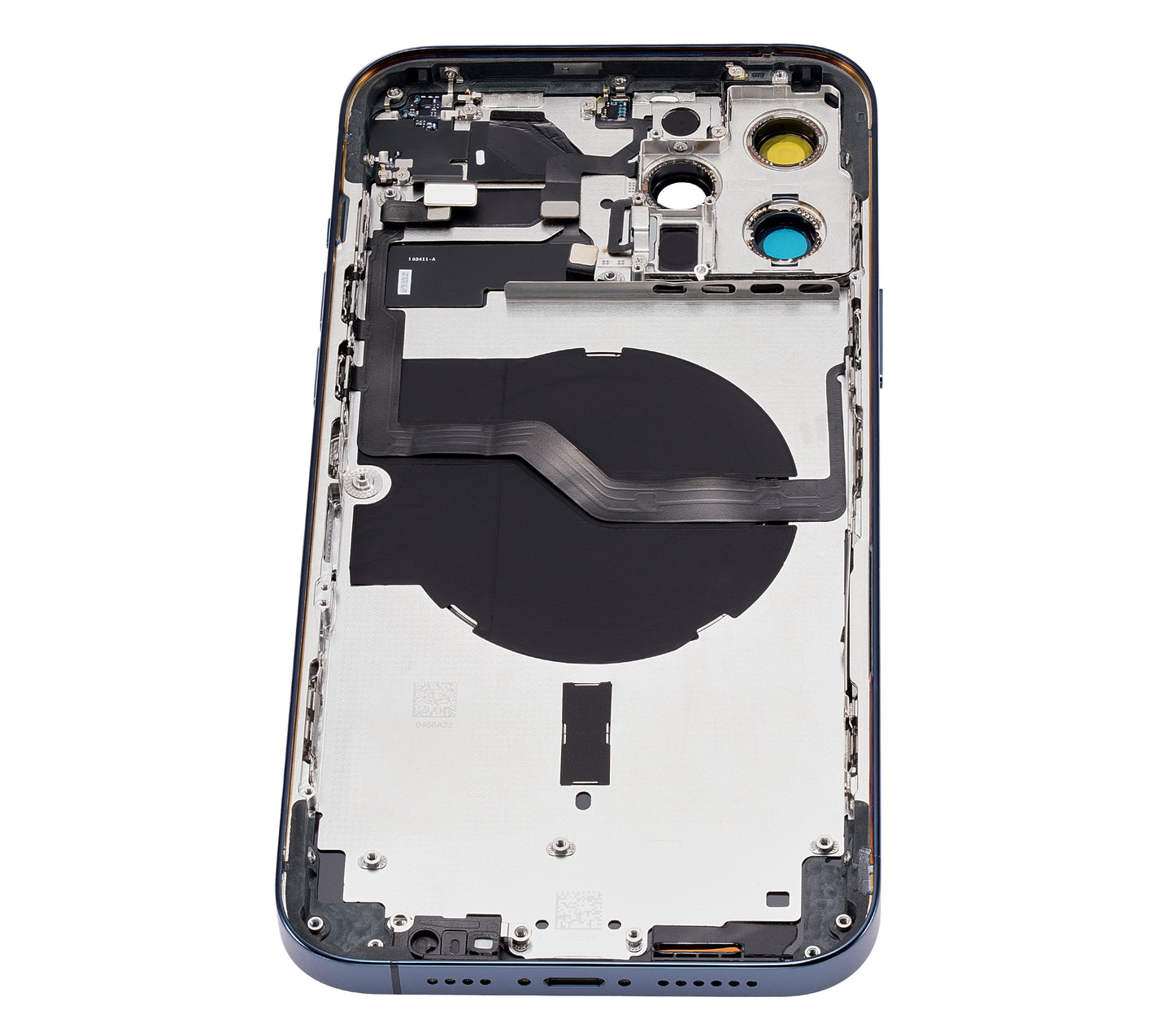 Back Housing W/ Small Parts For iPhone 12 Pro Max (US Version) (Aftermarket Plus) (Pacific Blue)