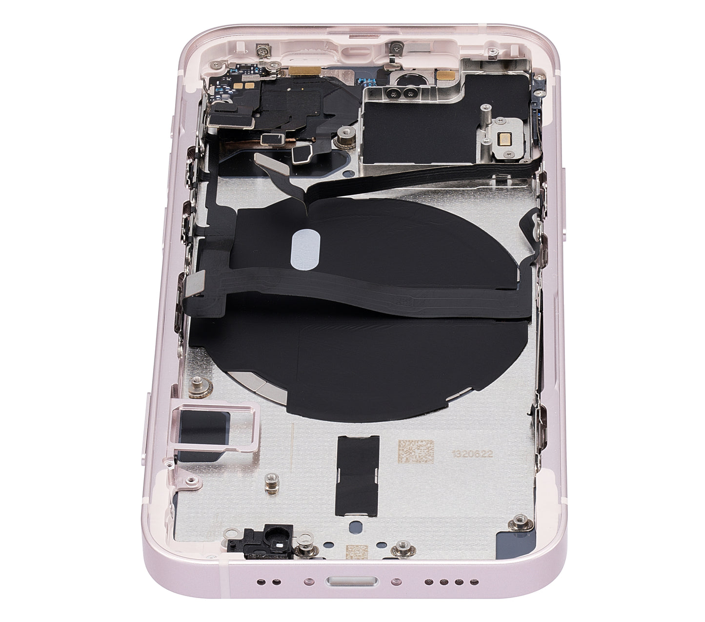 Back Housing W/ Small Parts For iPhone 13 Mini (US Version) (Aftermarket Plus) (Pink)