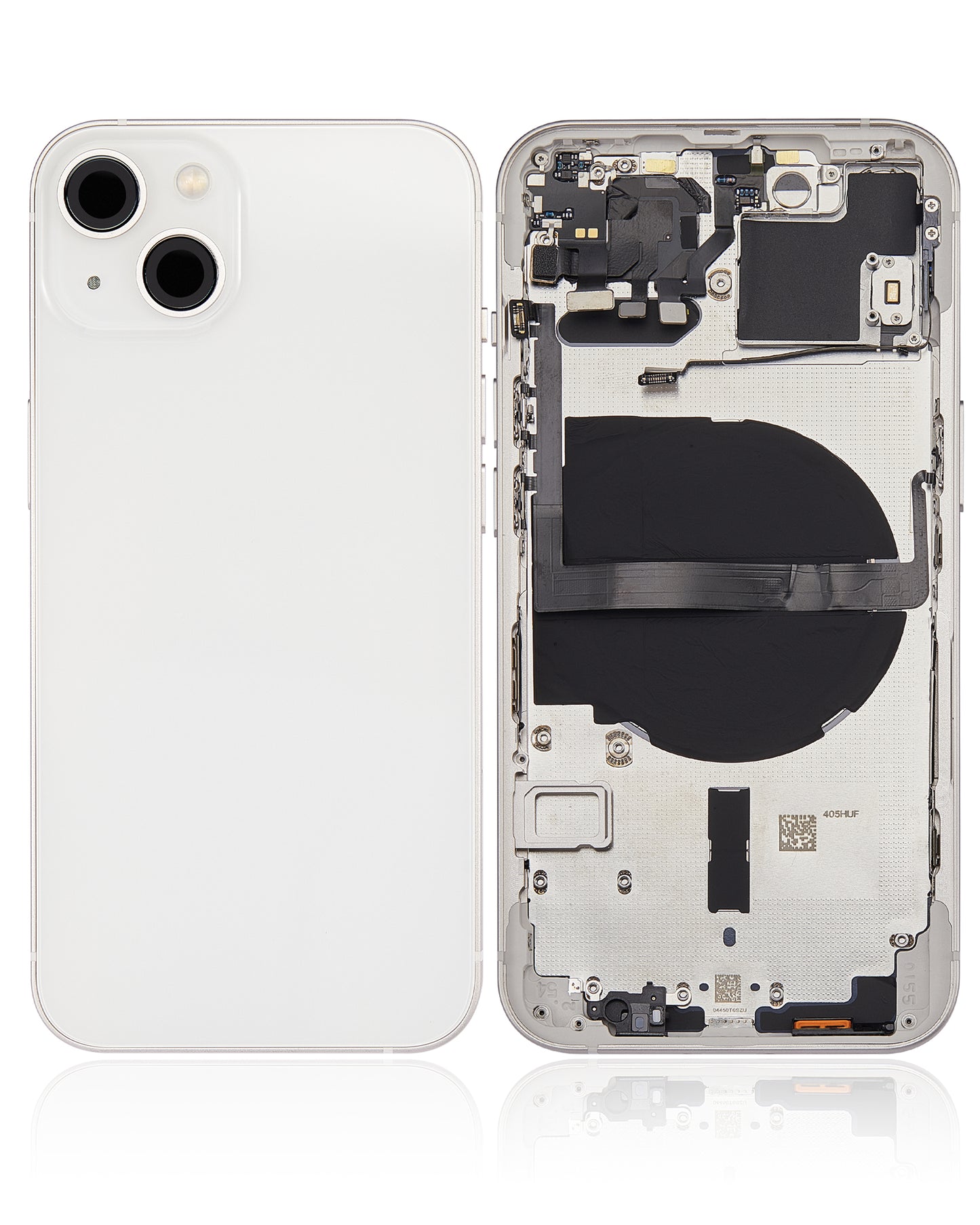 Back Housing W/ Small Parts For iPhone 13 (US Version) (Aftermarket Plus) (Starlight)