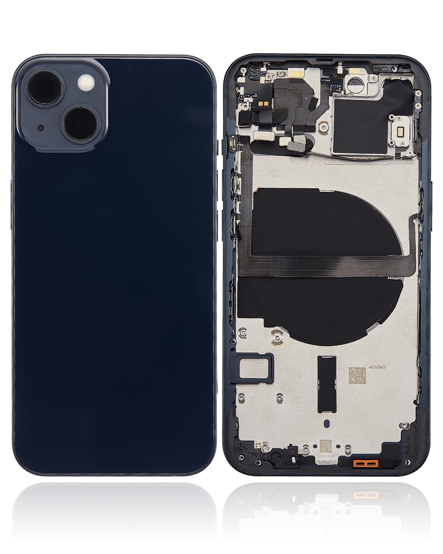 Back Housing W/ Small Parts For iPhone 13 (US Version) (Aftermarket Plus) (Midnight)