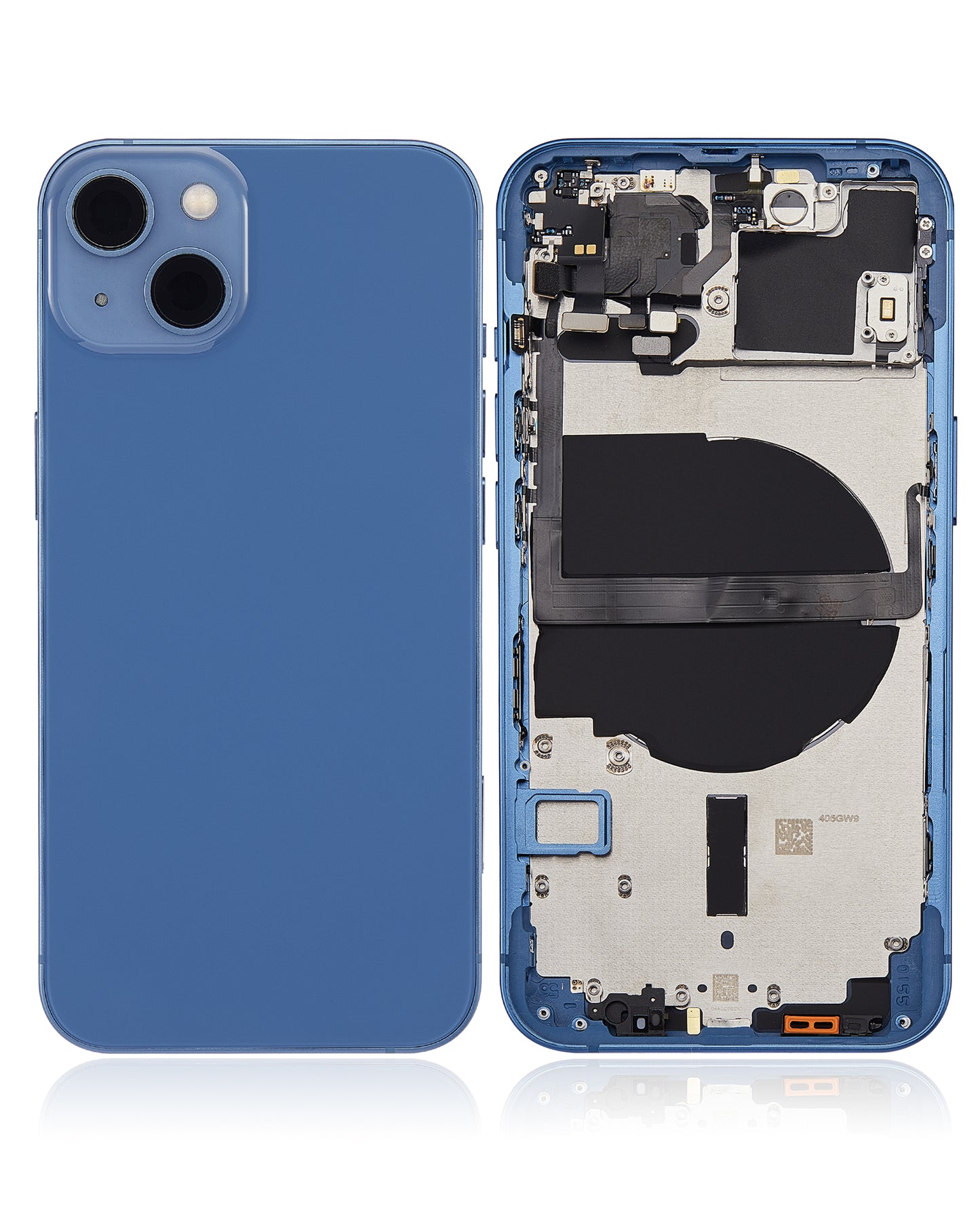 Back Housing W/ Small Parts For iPhone 13 (US Version) (Aftermarket Plus) (Blue)
