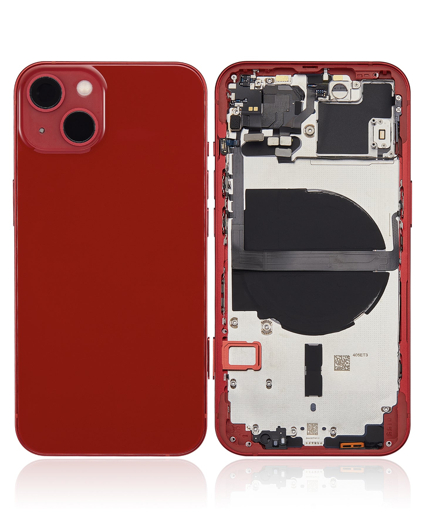 Back Housing W/ Small Parts For iPhone 13 (US Version) (Aftermarket Plus) (Red)