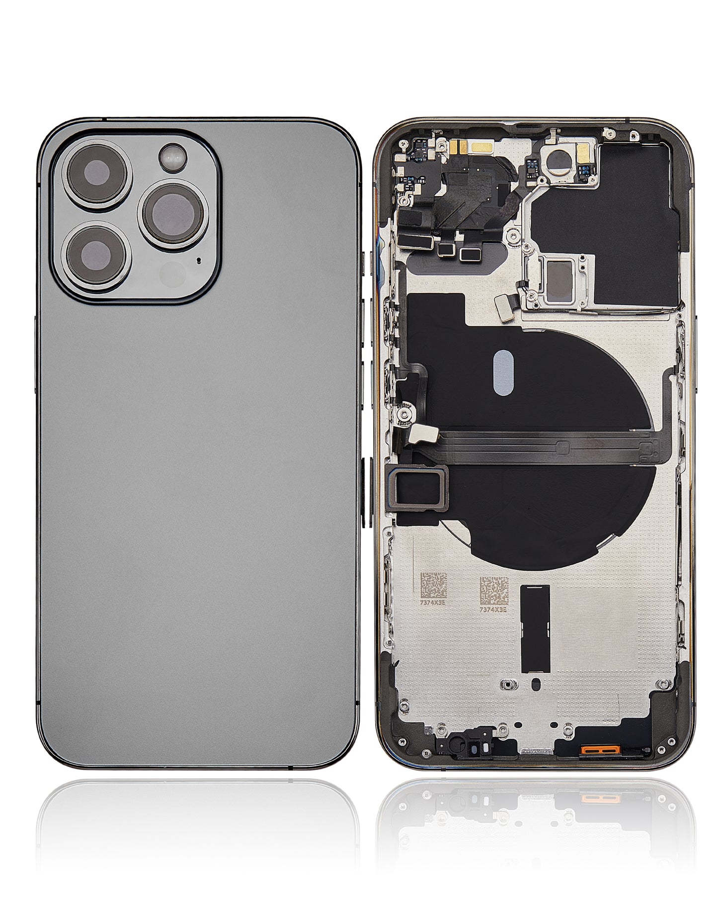 Back Housing W/ Small Parts For iPhone 13 Pro (US Version) (Aftermarket Plus) (Graphite)