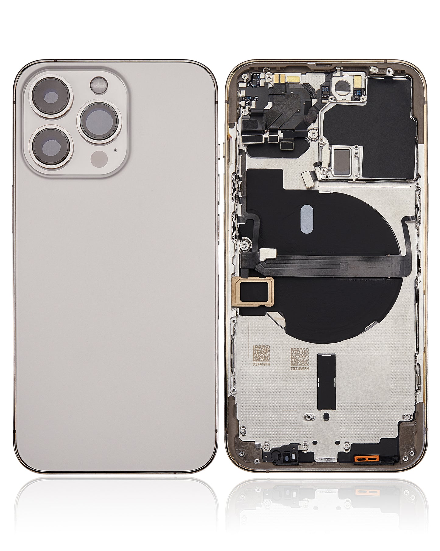 Back Housing W/ Small Parts For iPhone 13 Pro (US Version) (Aftermarket Plus) (Gold)