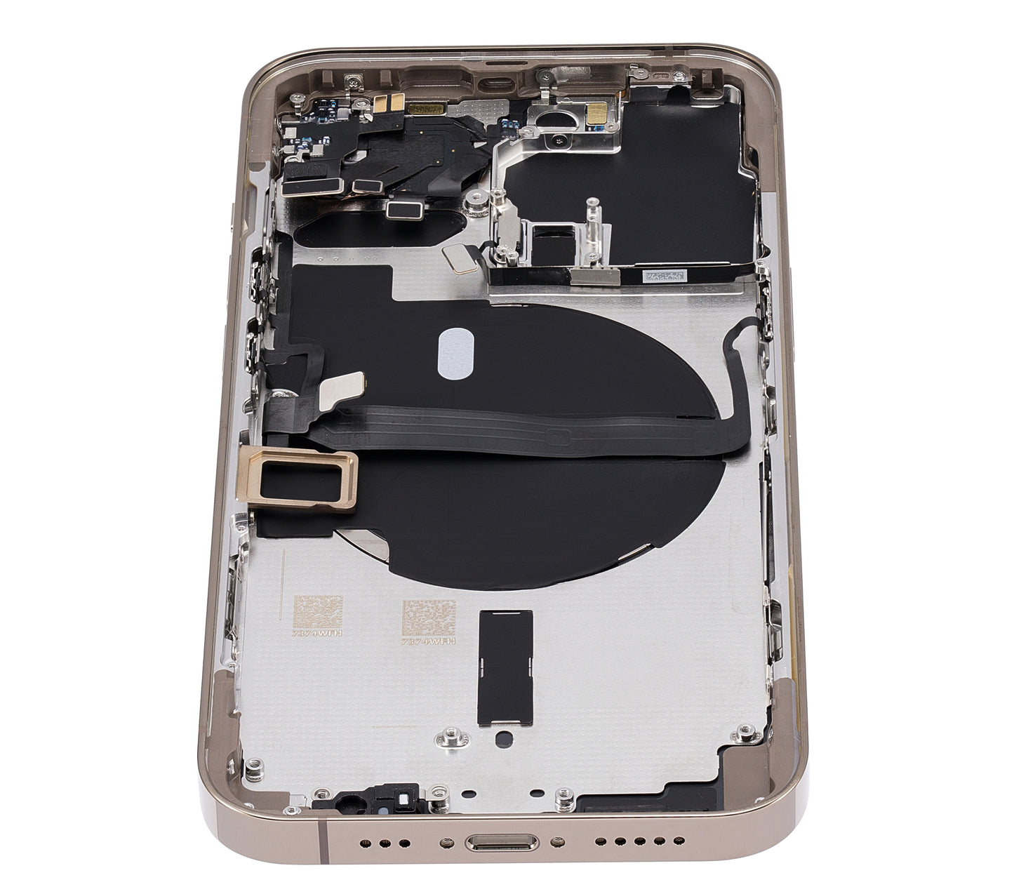 Back Housing W/ Small Parts For iPhone 13 Pro (US Version) (Aftermarket Plus) (Gold)