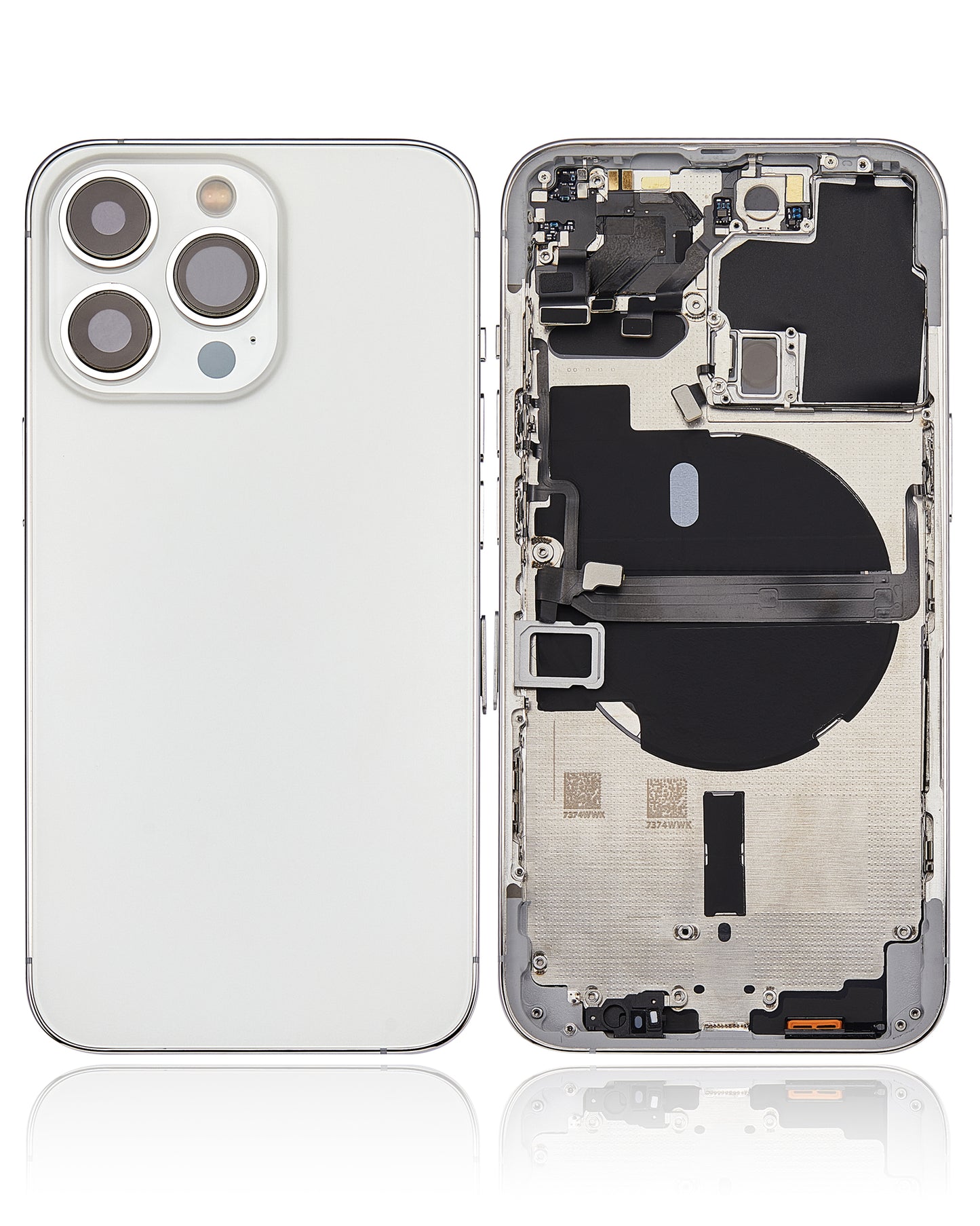 Back Housing W/ Small Parts For iPhone 13 Pro (US Version) (Aftermarket Plus) (Silver)