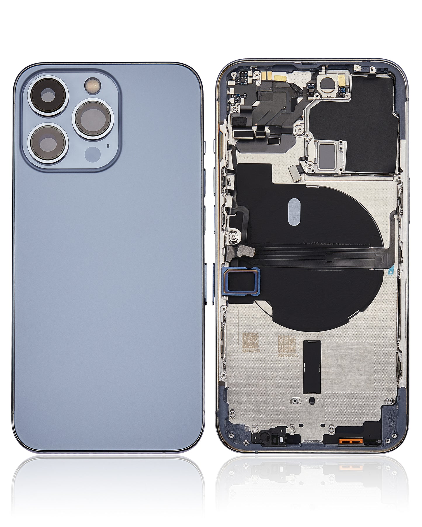 Back Housing W/ Small Parts For iPhone 13 Pro (US Version) (Aftermarket Plus) (Sierra Blue)