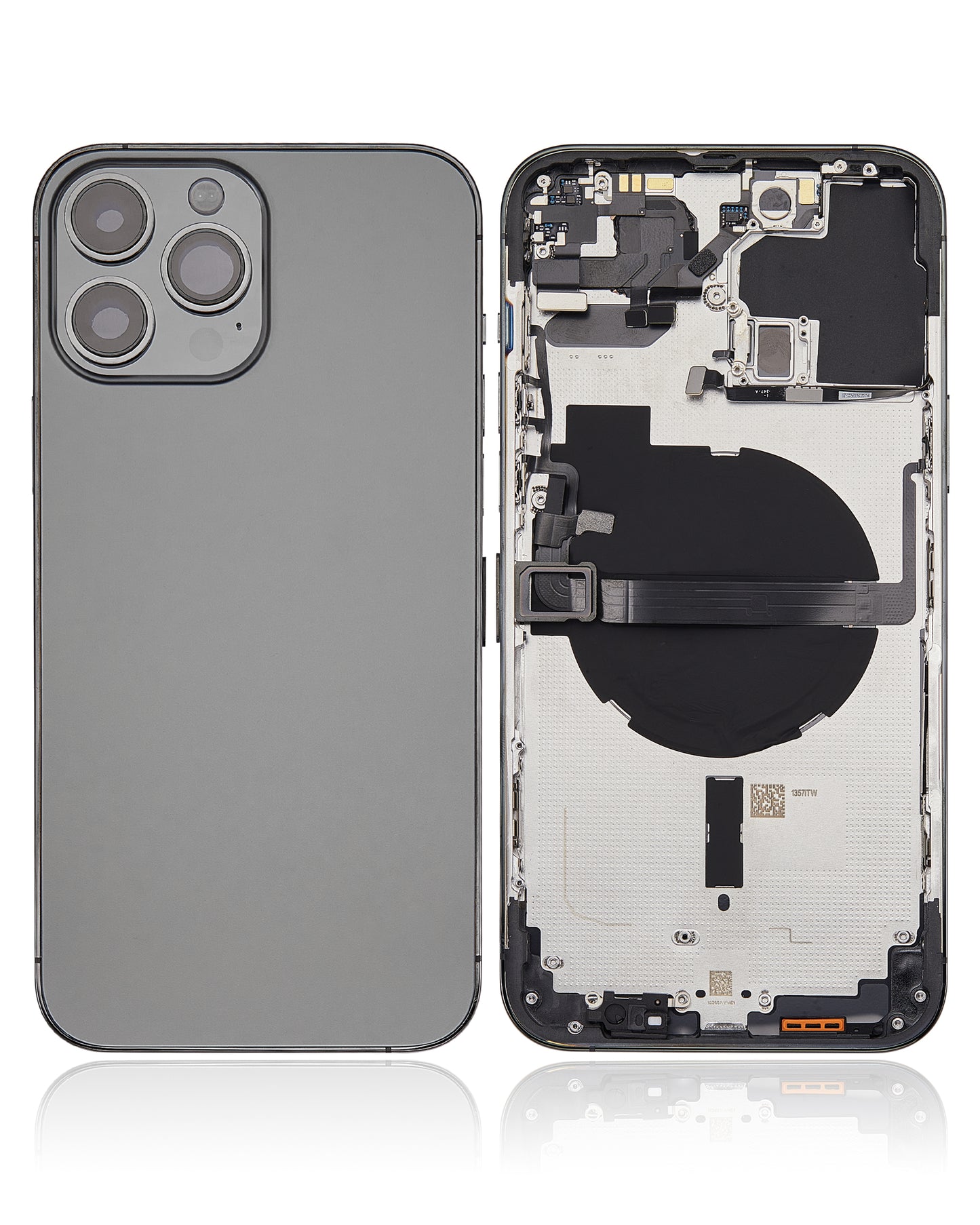 Back Housing W/ Small Parts For iPhone 13 Pro Max (US Version) (Aftermarket Plus) (Graphite)