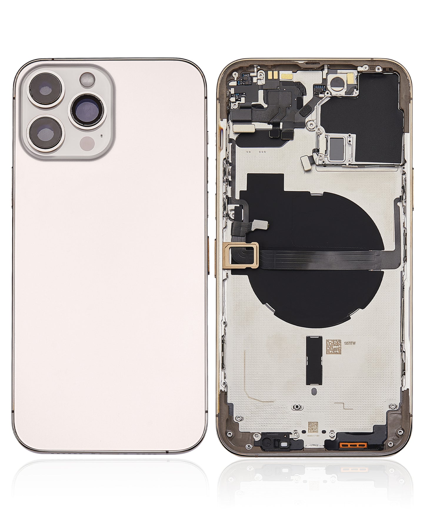Back Housing W/ Small Parts For iPhone 13 Pro Max (US Version) (Aftermarket Plus) (Gold)