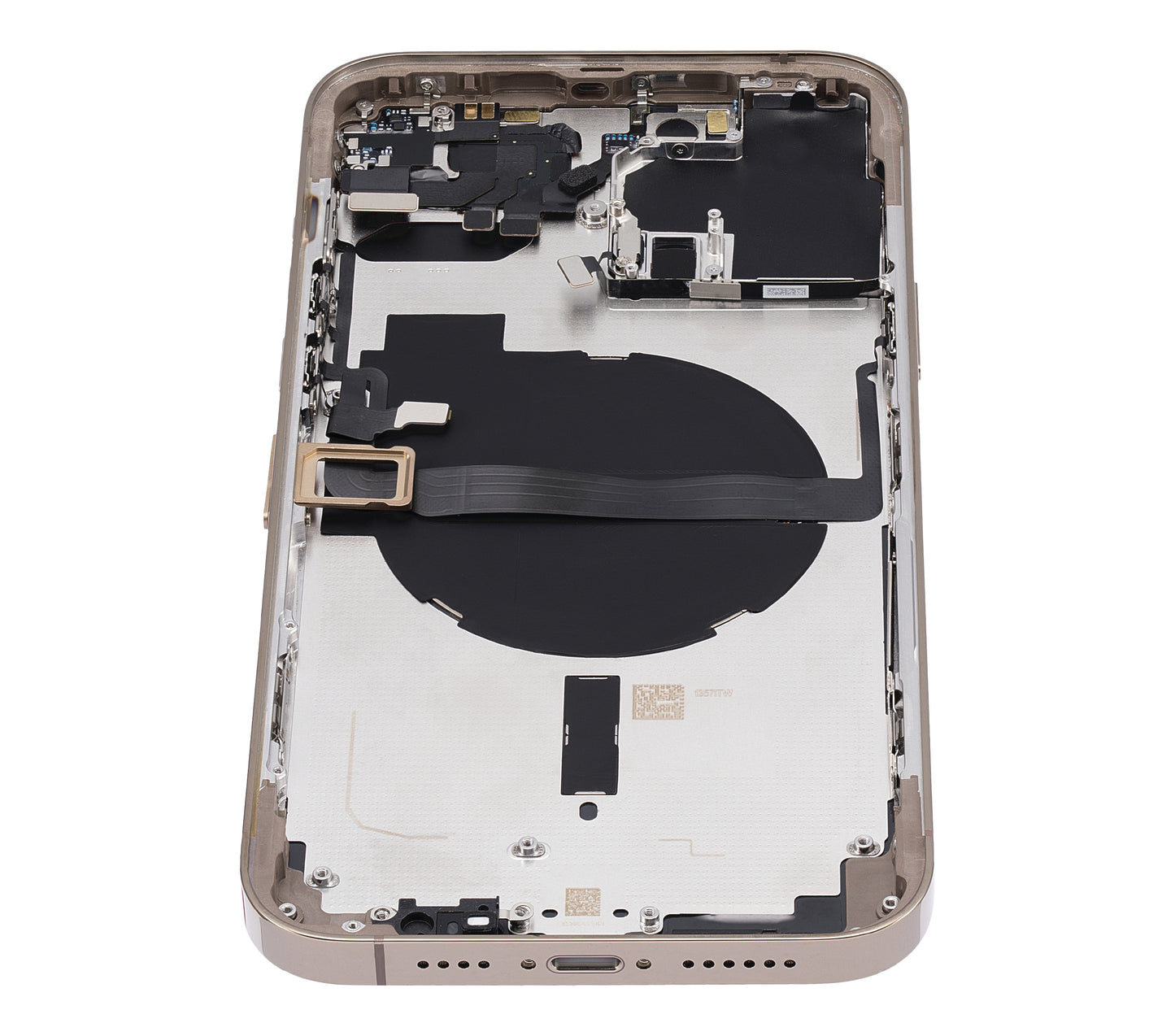 Back Housing W/ Small Parts For iPhone 13 Pro Max (US Version) (Aftermarket Plus) (Gold)