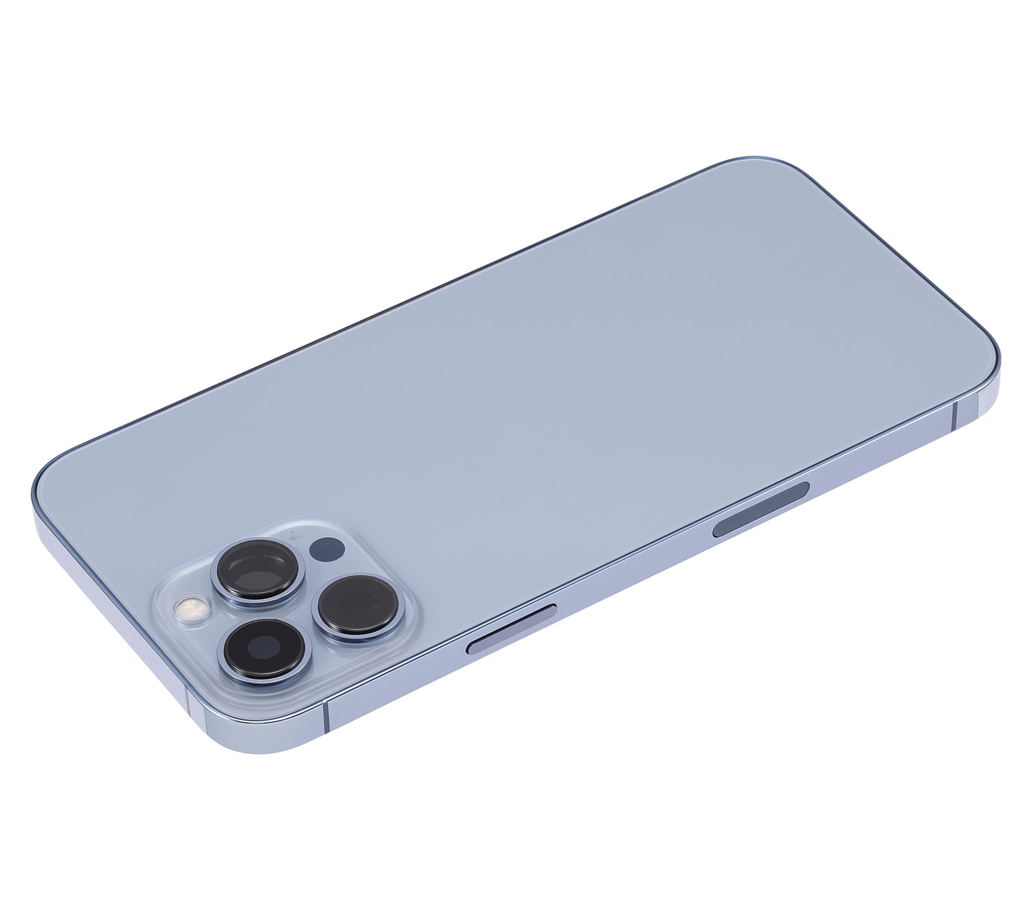 Back Housing W/ Small Parts For iPhone 13 Pro Max (US Version) (Aftermarket Plus) (Sierra Blue)