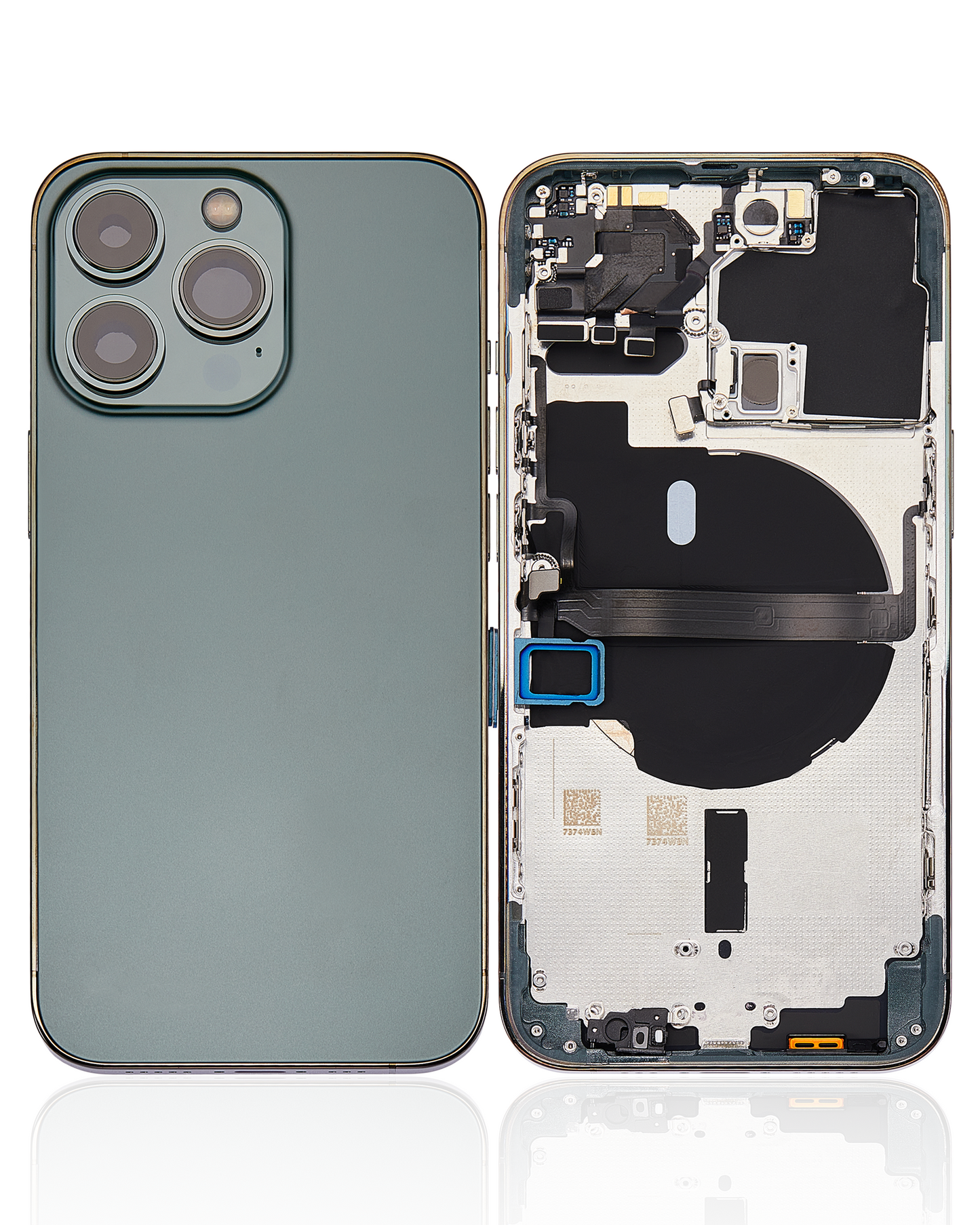 Back Housing W/ Small Parts For iPhone 13 Pro (US Version) (Aftermarket Plus) (Alpine Green)