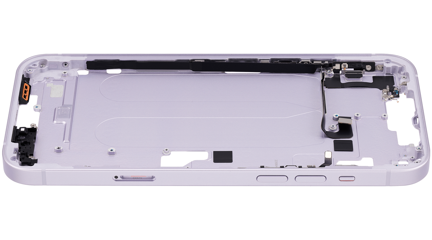 Mid-Frame Housing W/ Small Parts For iPhone 14 Plus (EU / Global Version) (Used OEM Pull: Grade A) (Purple)