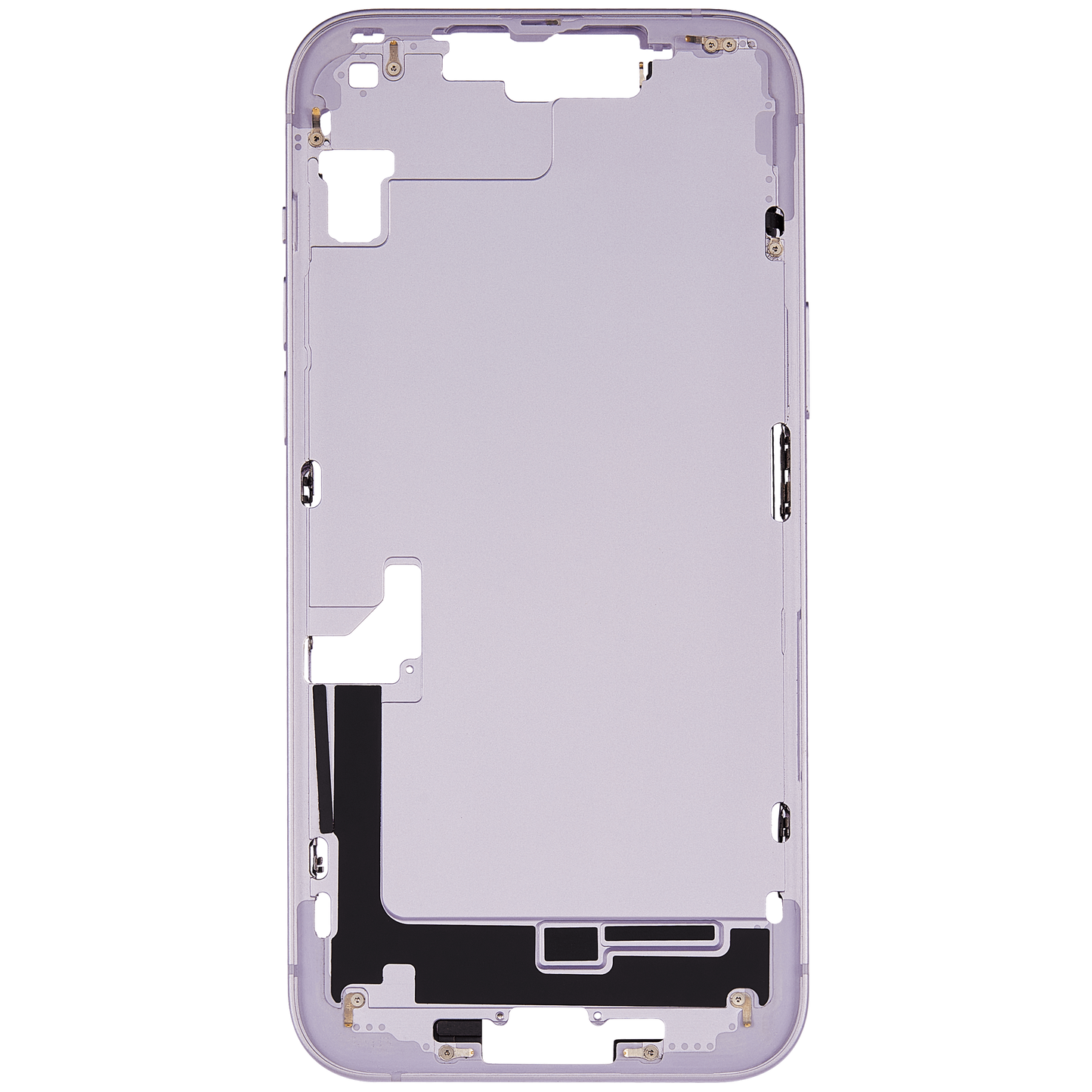 Mid-Frame Housing W/ Small Parts For iPhone 14 Plus (EU / Global Version) (Used OEM Pull: Grade A) (Purple)