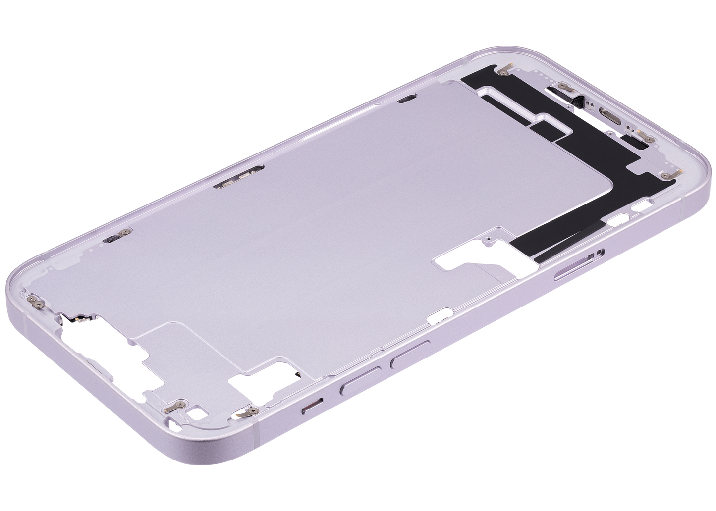 Mid-Frame Housing W/ Small Parts For iPhone 14 Plus (EU / Global Version) (Used OEM Pull: Grade A) (Purple)