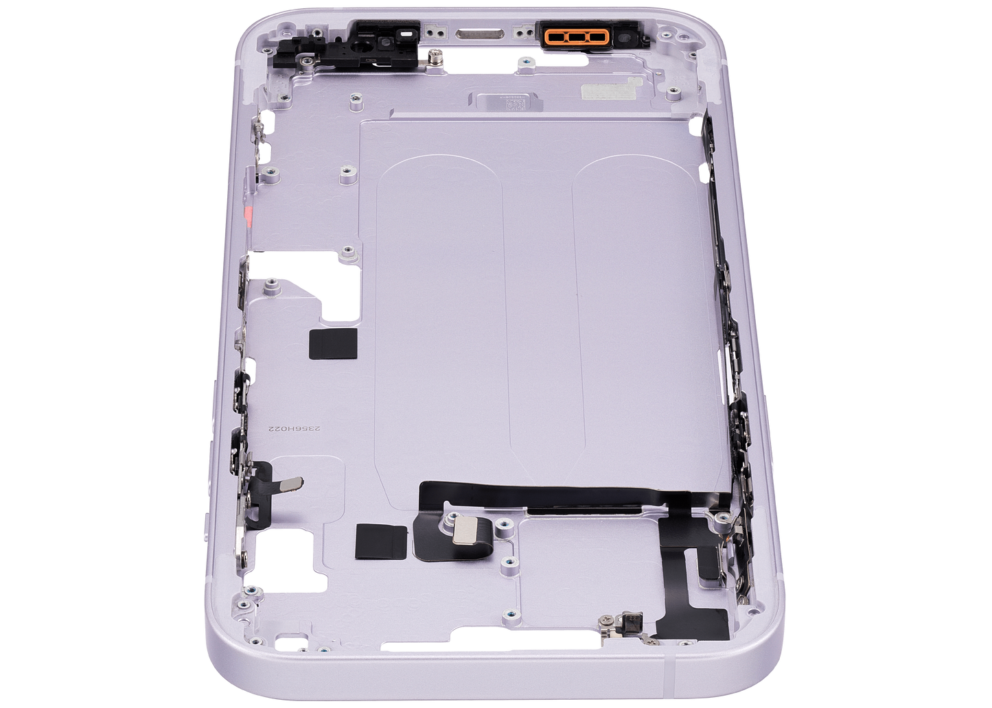 Mid-Frame Housing W/ Small Parts For iPhone 14 Plus (EU / Global Version) (Used OEM Pull: Grade A) (Purple)