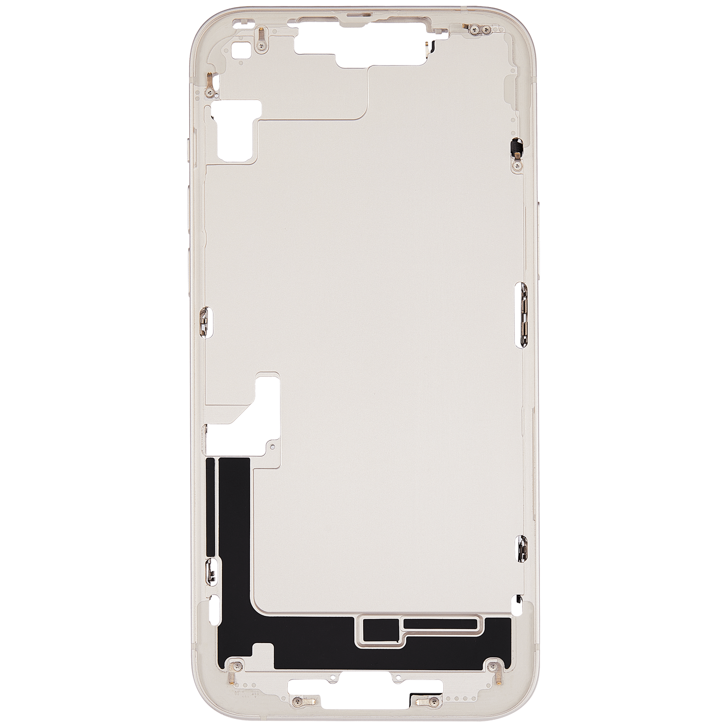 Mid-Frame Housing W/ Small Parts For iPhone 14 Plus (EU / Global Version) (Used OEM Pull: Grade A) (Starlight)