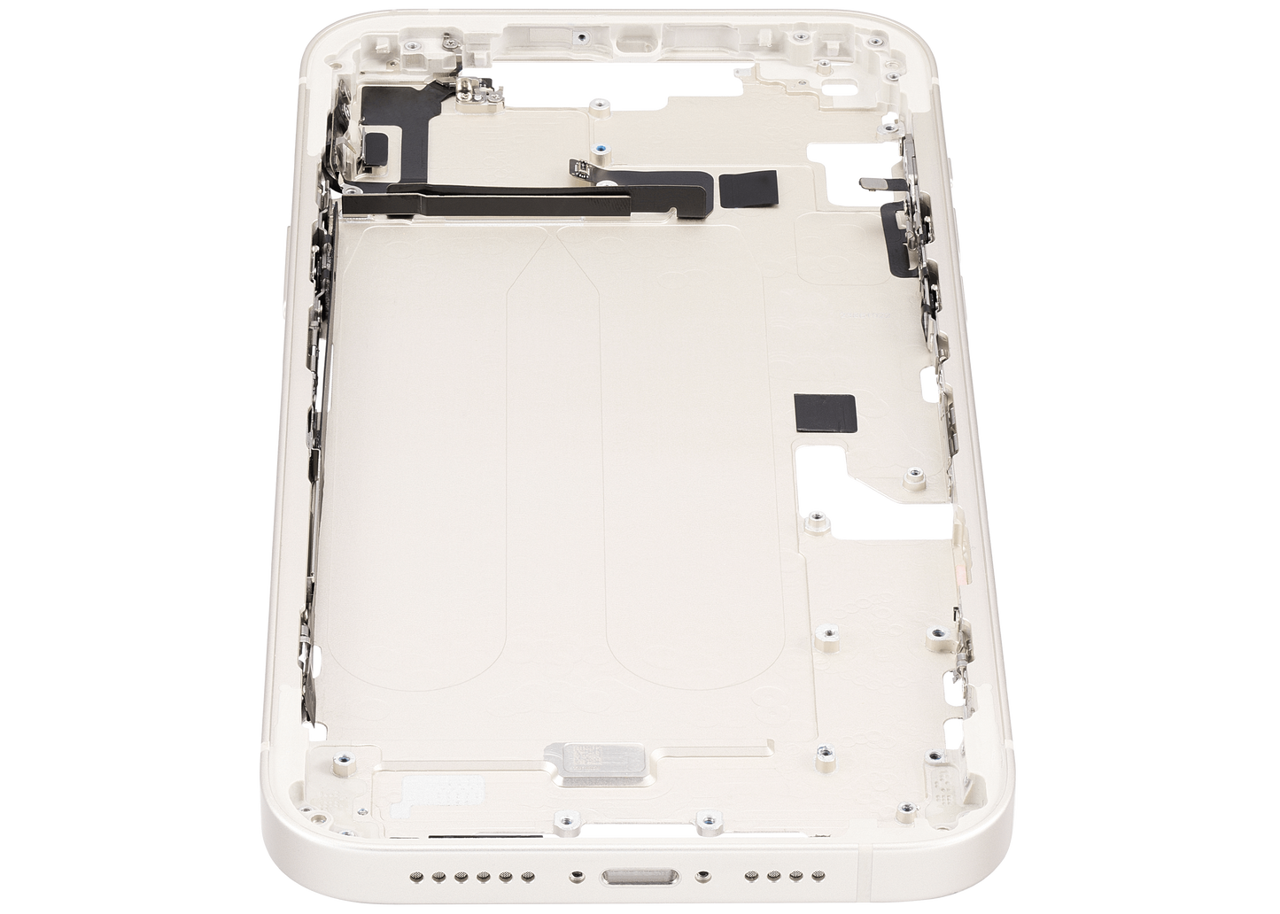Mid-Frame Housing W/ Small Parts For iPhone 14 Plus (EU / Global Version) (Used OEM Pull: Grade A) (Starlight)