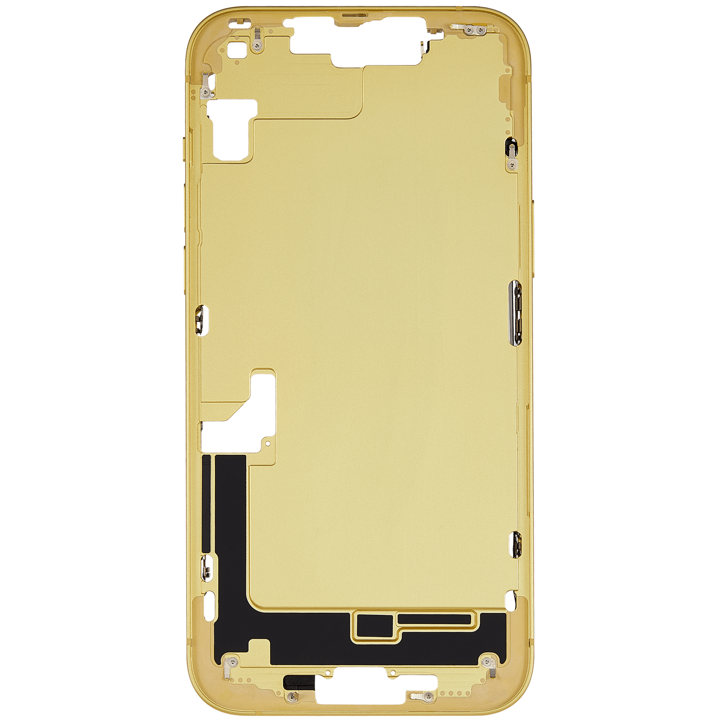 Mid-Frame Housing W/ Small Parts For iPhone 14 Plus (EU / Global Version) (Used OEM Pull: Grade A) (Yellow)