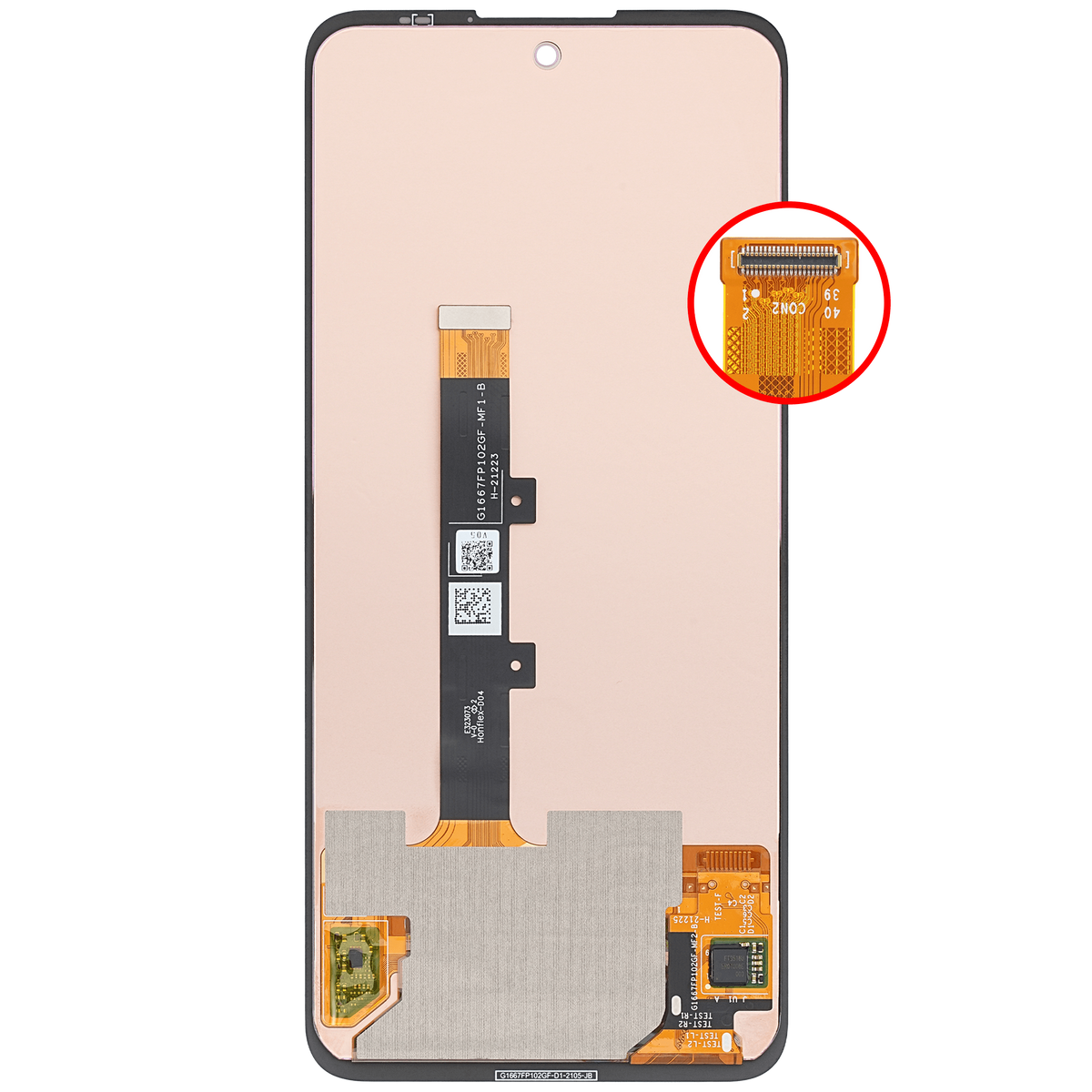 OLED Assembly Without Frame For Motorola Edge 20 Fusion (XT2139-2 / 2021) / Edge 20 Lite (XT2139-1 / 2021) (All Colors) | SKU 107085005905 | image 3