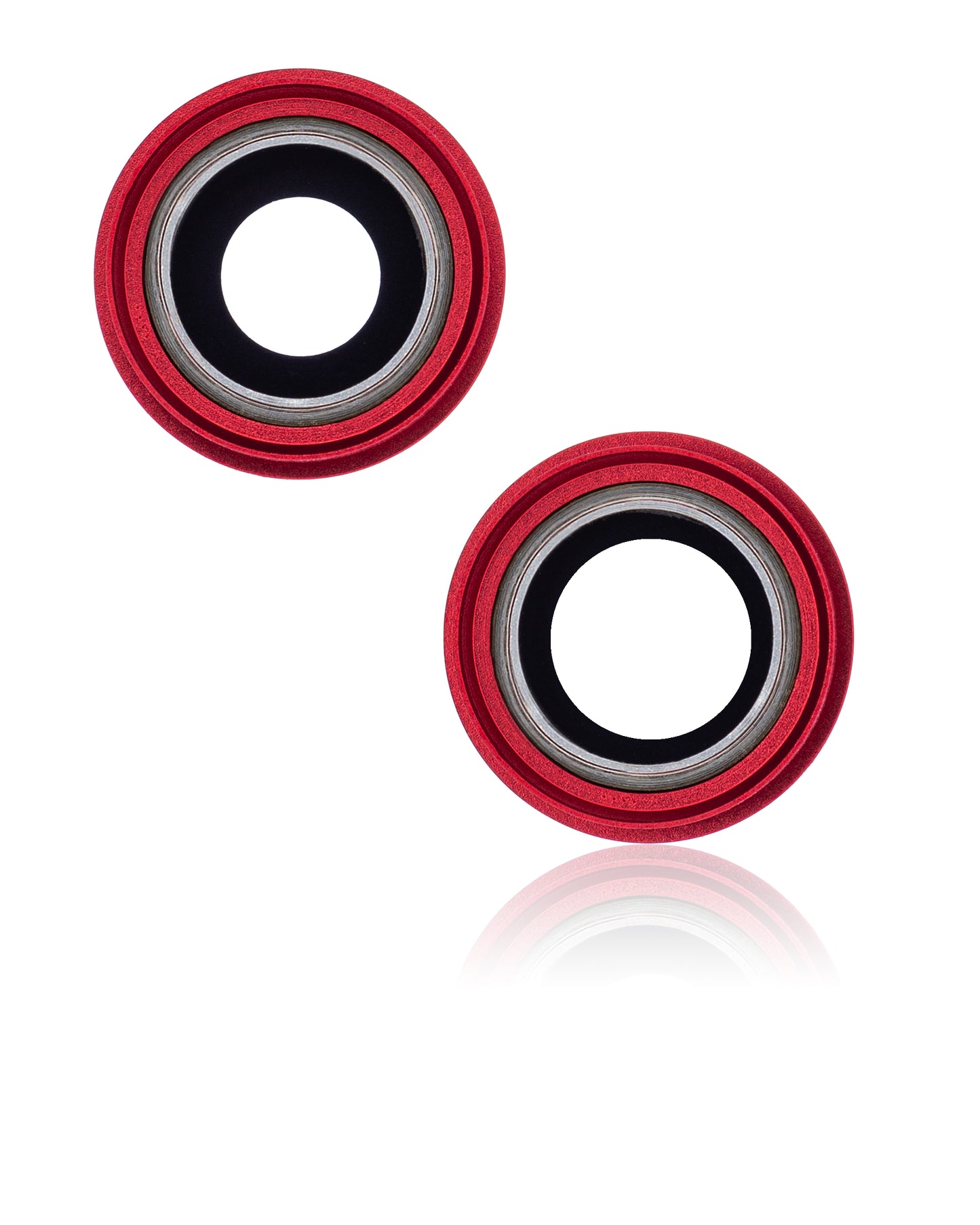 Back Camera Lens With Bracket & Bezel For iPhone 13 / 13 Mini ( 2 Piece) (Aftermarket Plus) (Red)