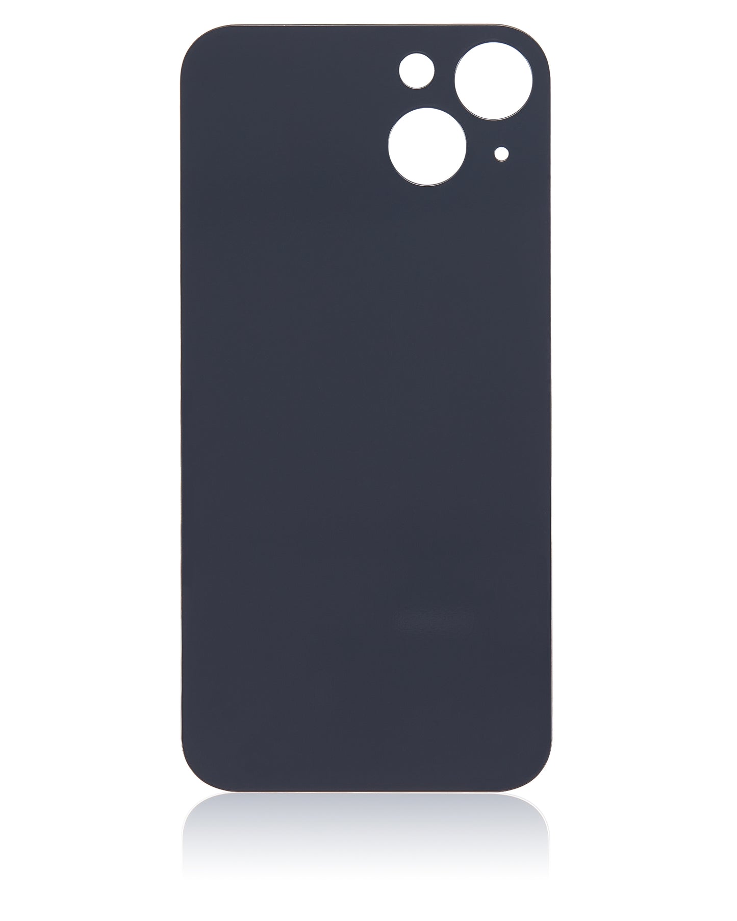 Back Glass With 3M Adhesive For iPhone 13 (No Logo / Large Camera Hole) (Midnight)