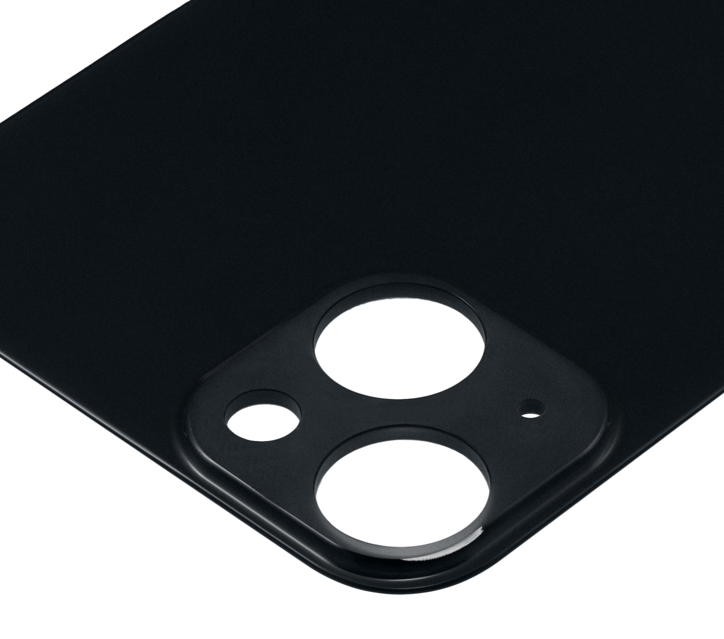 Back Glass With 3M Adhesive For iPhone 13 (No Logo / Large Camera Hole) (Midnight)