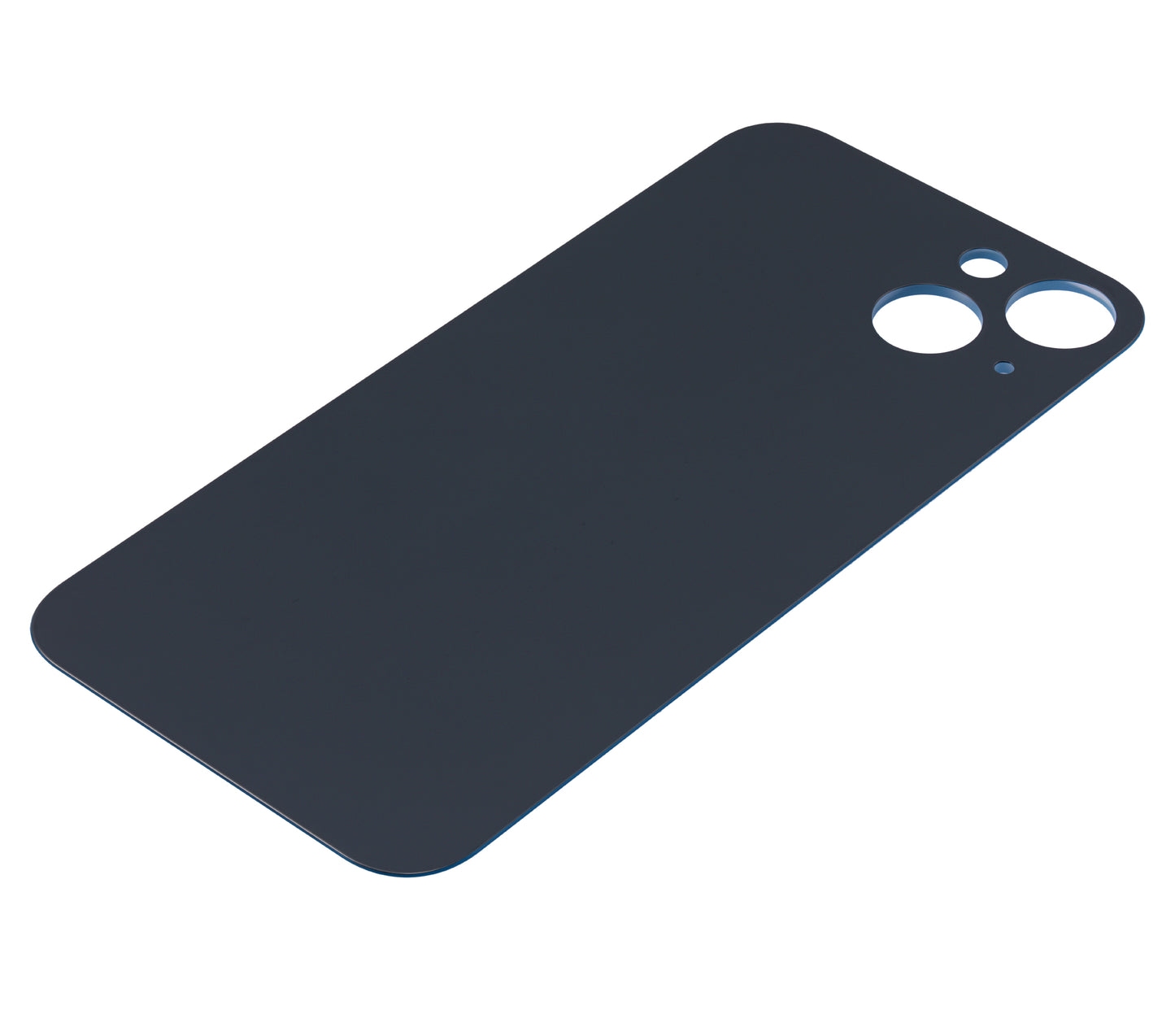 Back Glass With 3M Adhesive For iPhone 13 (No Logo / Large Camera Hole) (Blue)