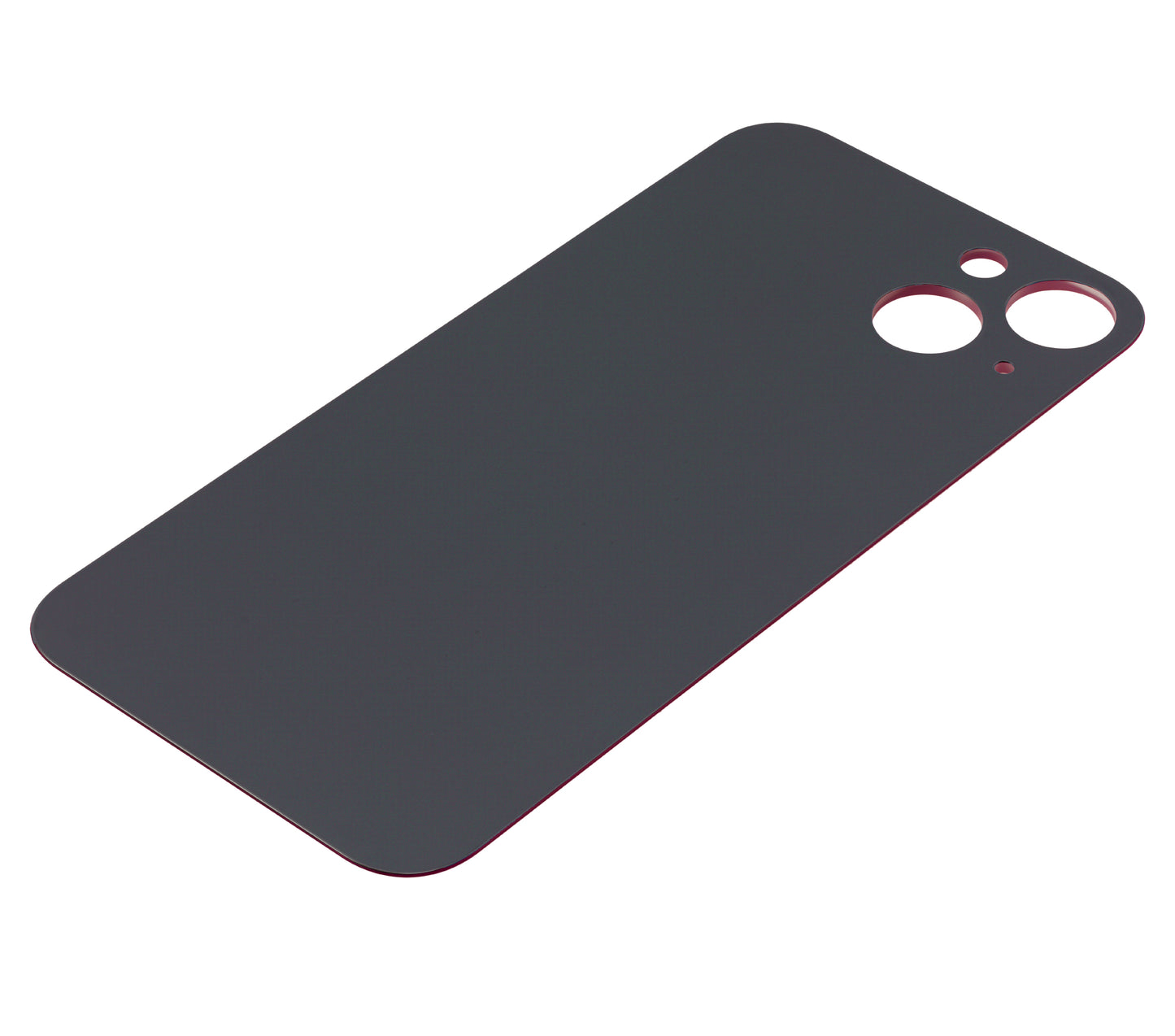 Back Glass With 3M Adhesive For iPhone 13 (No Logo / Large Camera Hole) (Red)
