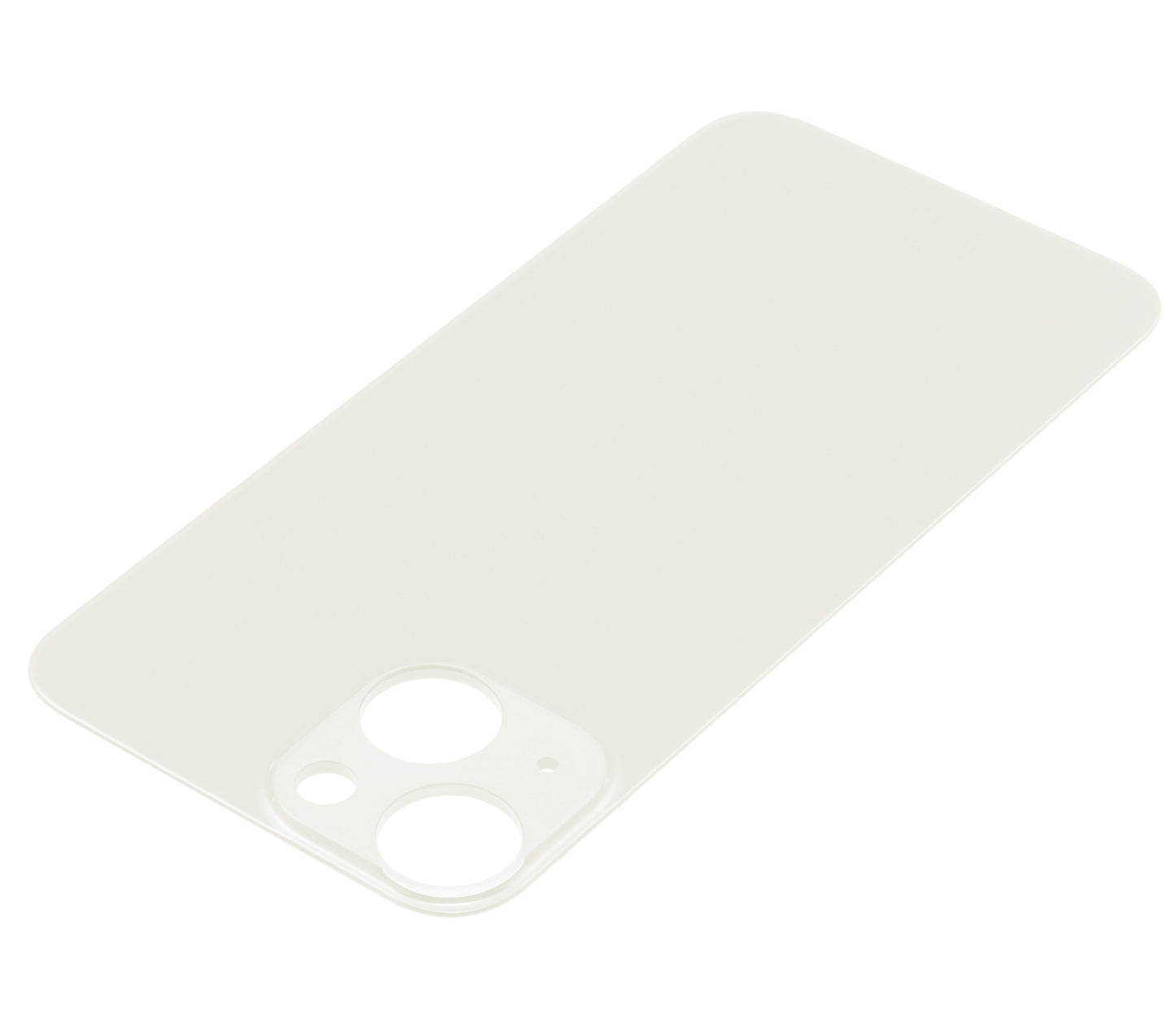 Back Glass With 3M Adhesive For iPhone 13 Mini (No Logo / Large Camera Hole) (Starlight)