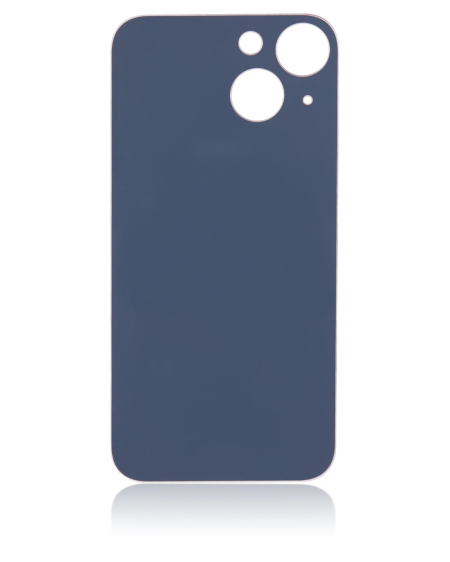 Back Glass With 3M Adhesive For iPhone 13 Mini (No Logo / Large Camera Hole) (Midnight)