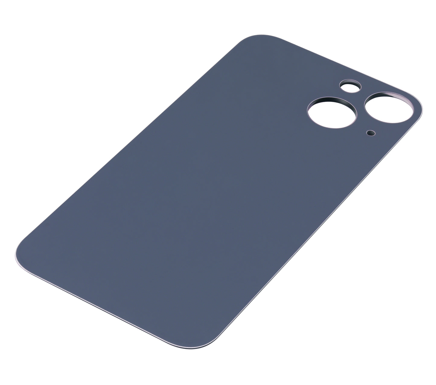 Back Glass With 3M Adhesive For iPhone 13 Mini (No Logo / Large Camera Hole) (Midnight)