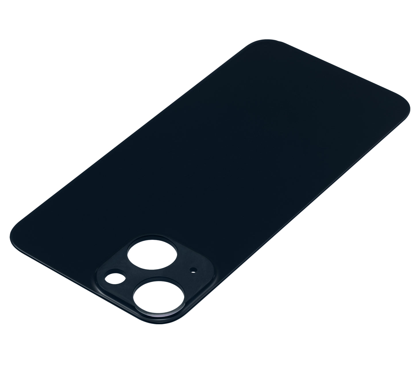 Back Glass With 3M Adhesive For iPhone 13 Mini (No Logo / Large Camera Hole) (Midnight)