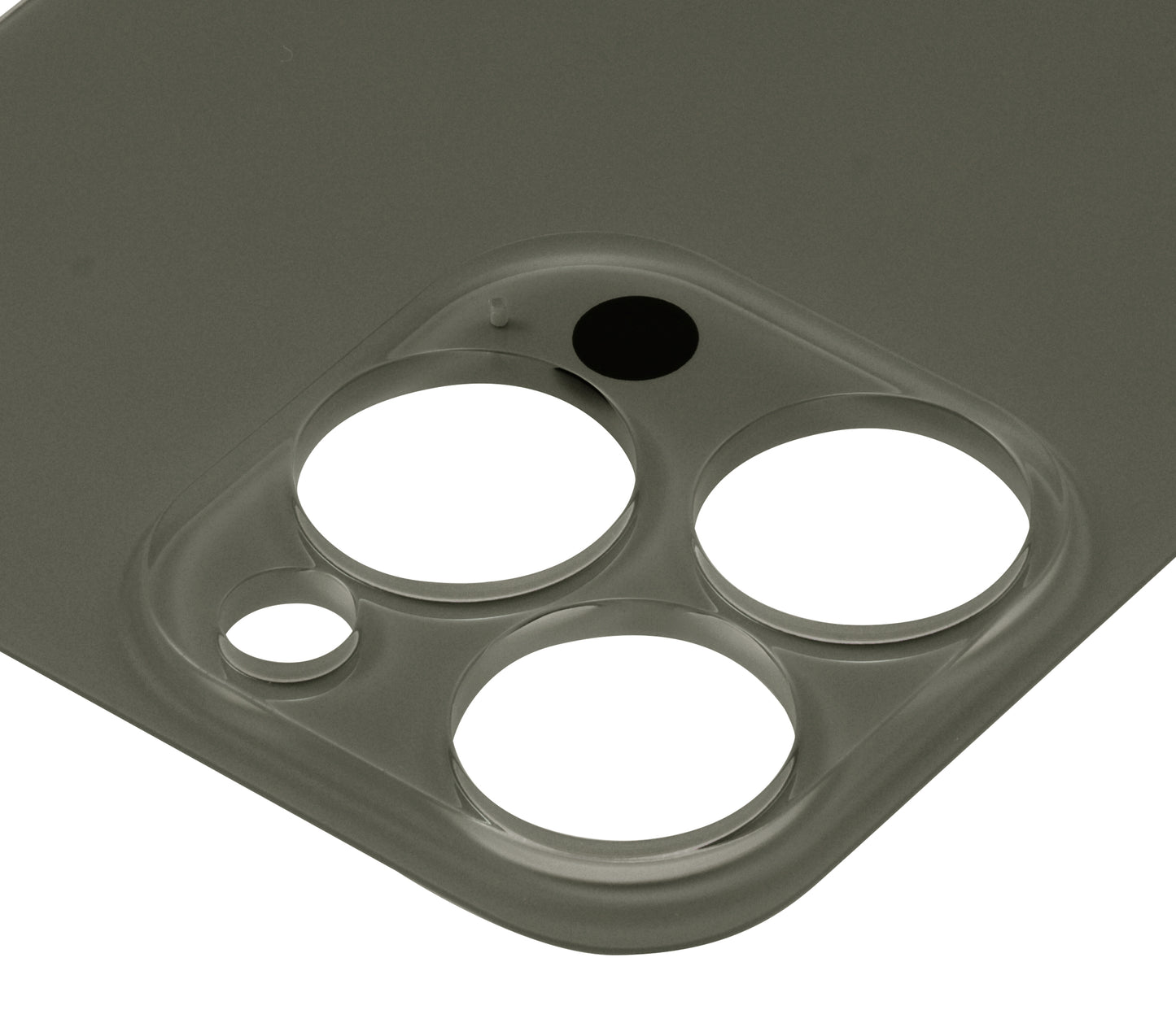 Back Glass With 3M Adhesive For iPhone 13 Pro (No Logo / Large Camera Hole) (Graphite)