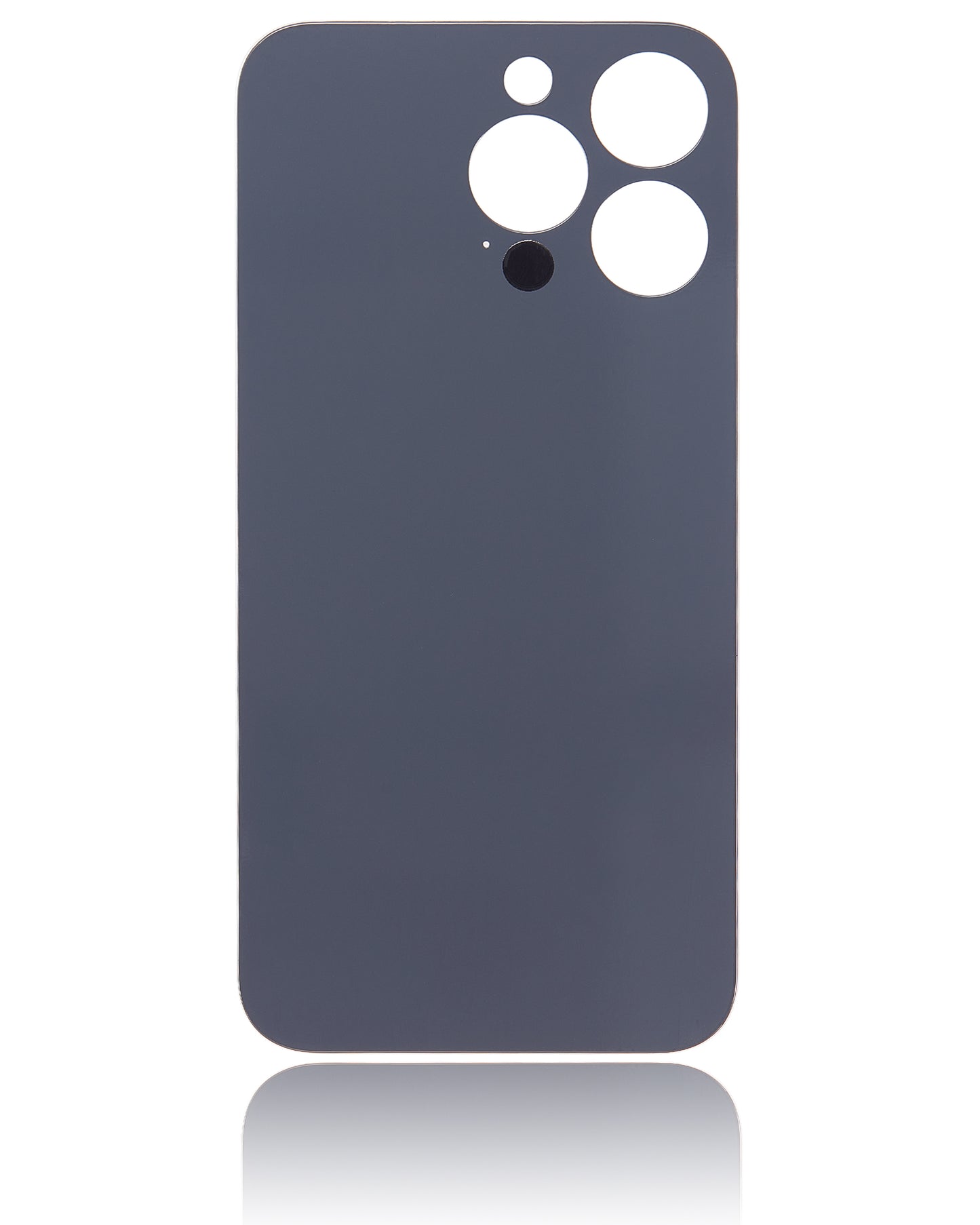 Back Glass With 3M Adhesive For iPhone 13 Pro (No Logo / Large Camera Hole) (Silver)