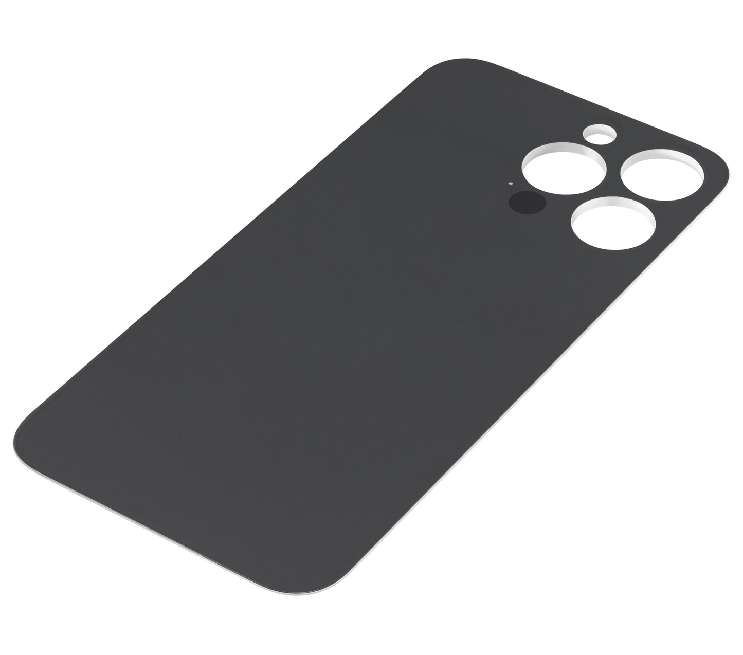 Back Glass With 3M Adhesive For iPhone 13 Pro (No Logo / Large Camera Hole) (Silver)