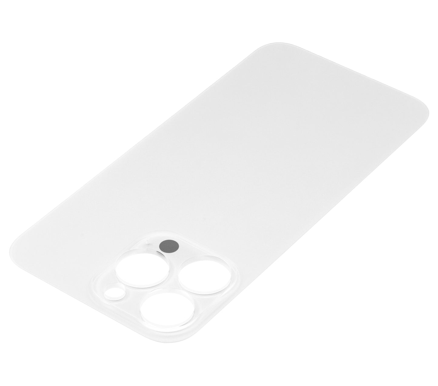 Back Glass With 3M Adhesive For iPhone 13 Pro (No Logo / Large Camera Hole) (Silver)