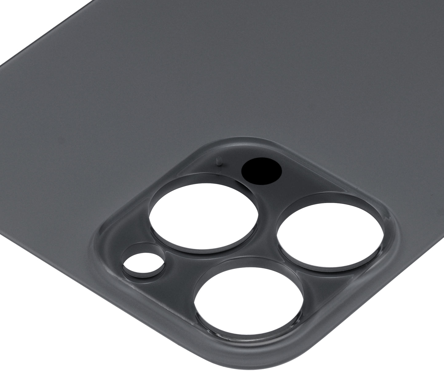 Back Glass With 3M Adhesive For iPhone 13 Pro Max (No Logo / Large Camera Hole) (Graphite)