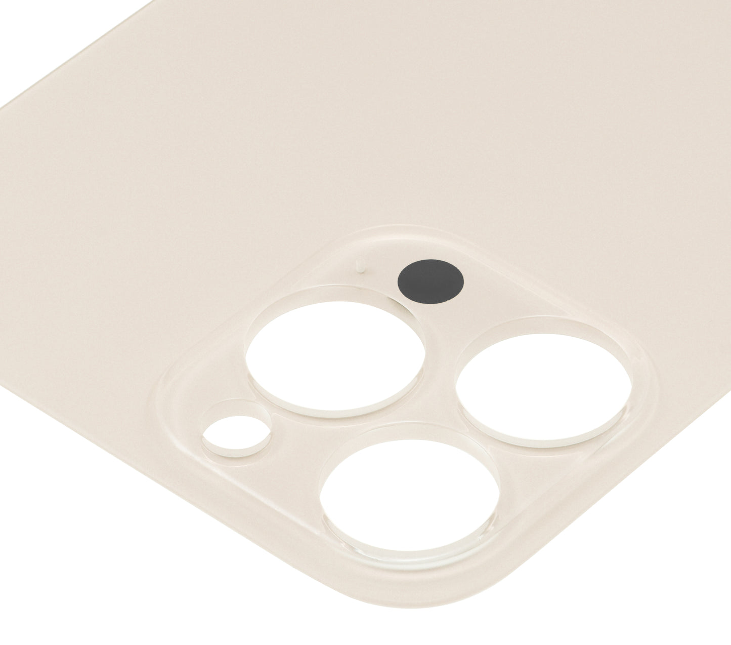 Back Glass With 3M Adhesive For iPhone 13 Pro Max (No Logo / Large Camera Hole) (Gold)