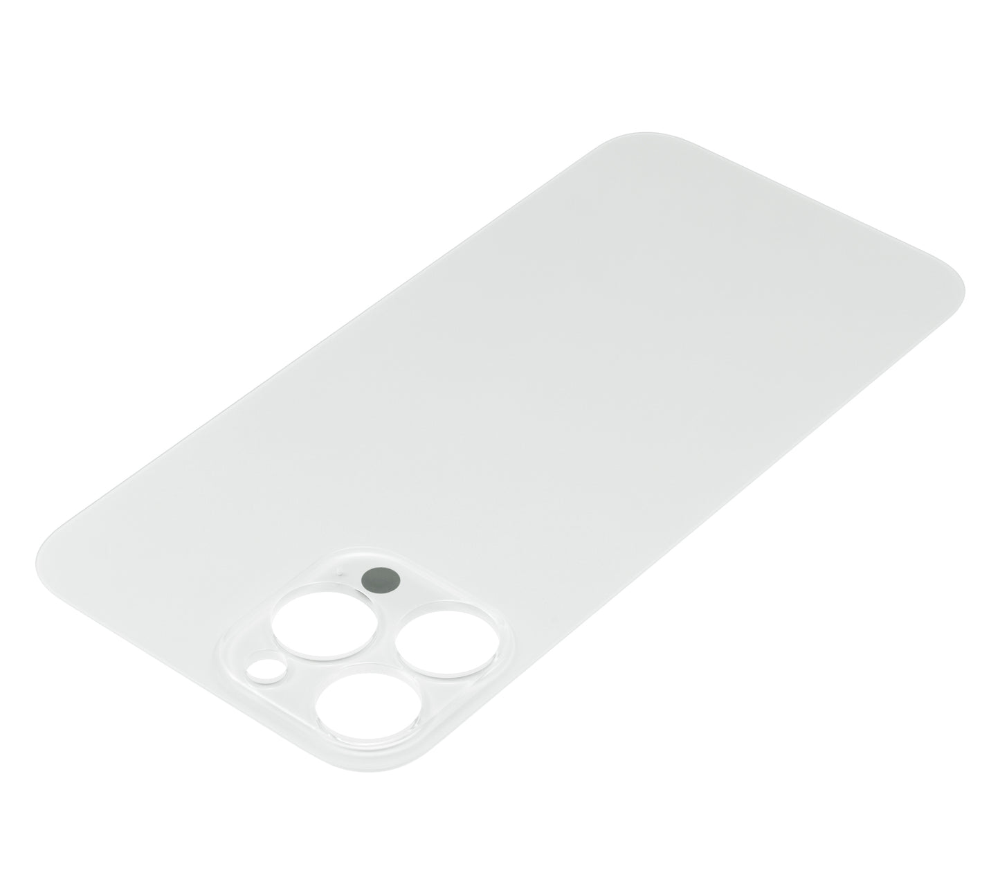Back Glass With 3M Adhesive For iPhone 13 Pro Max (No Logo / Large Camera Hole) (Silver)